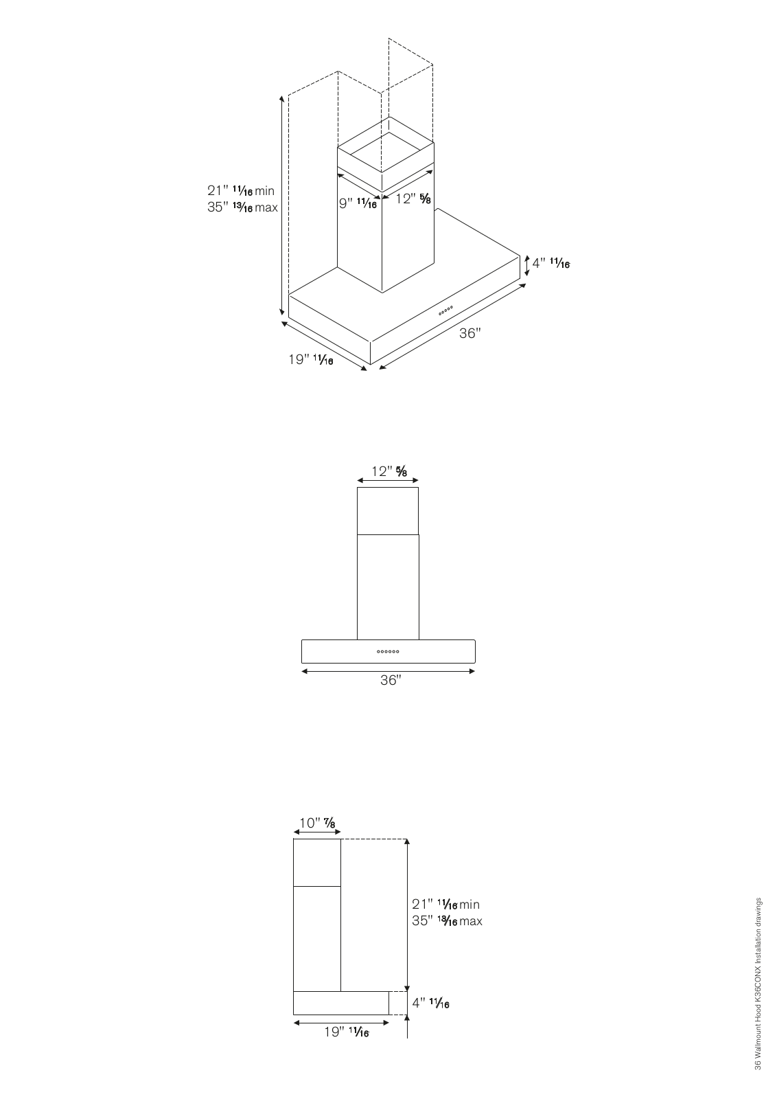 Bertazzoni K36CONX14 Installation Manual