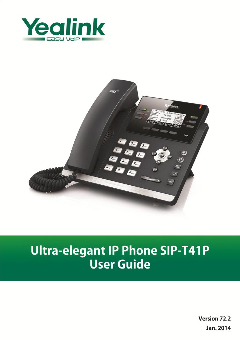 Yealink SIP-T41P User Manual