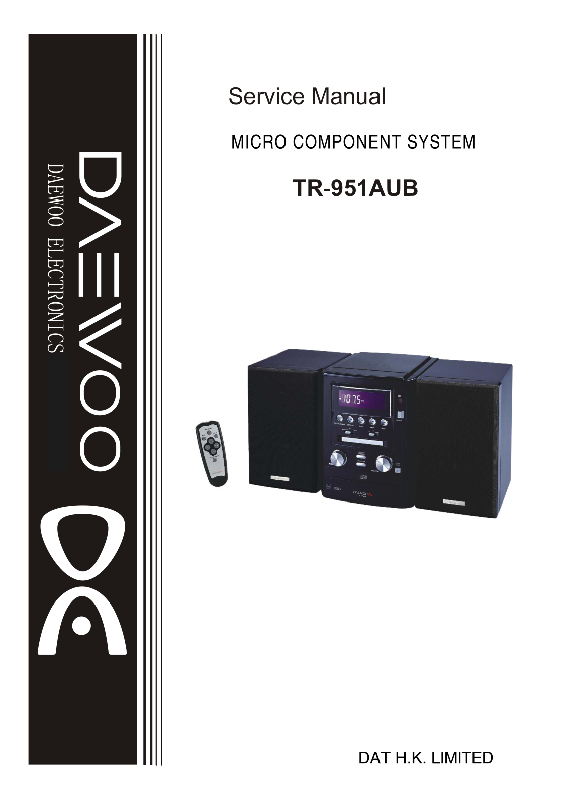 Daewoo TR-951AUB Service Manual