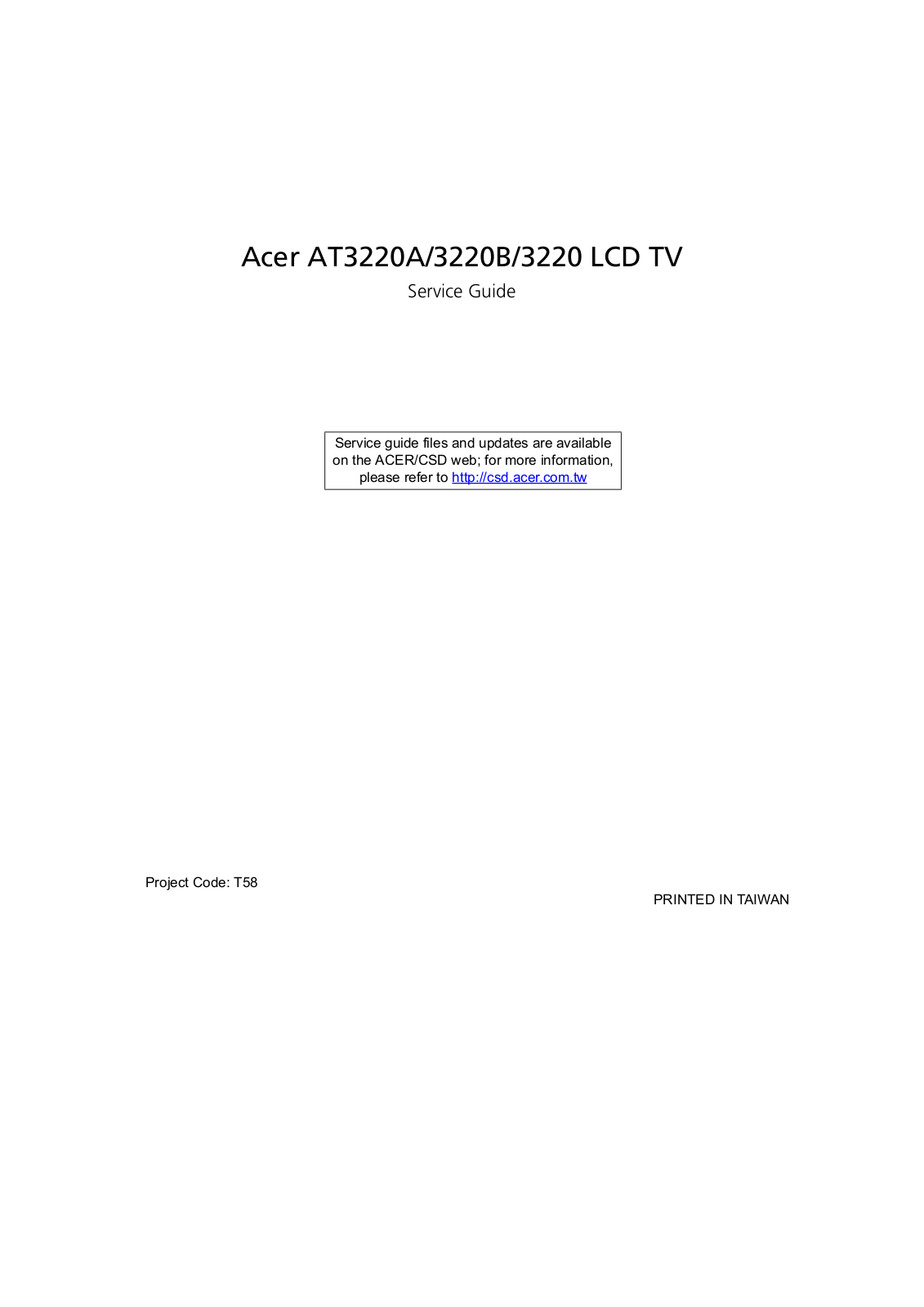 Acer AT3220A Diagram