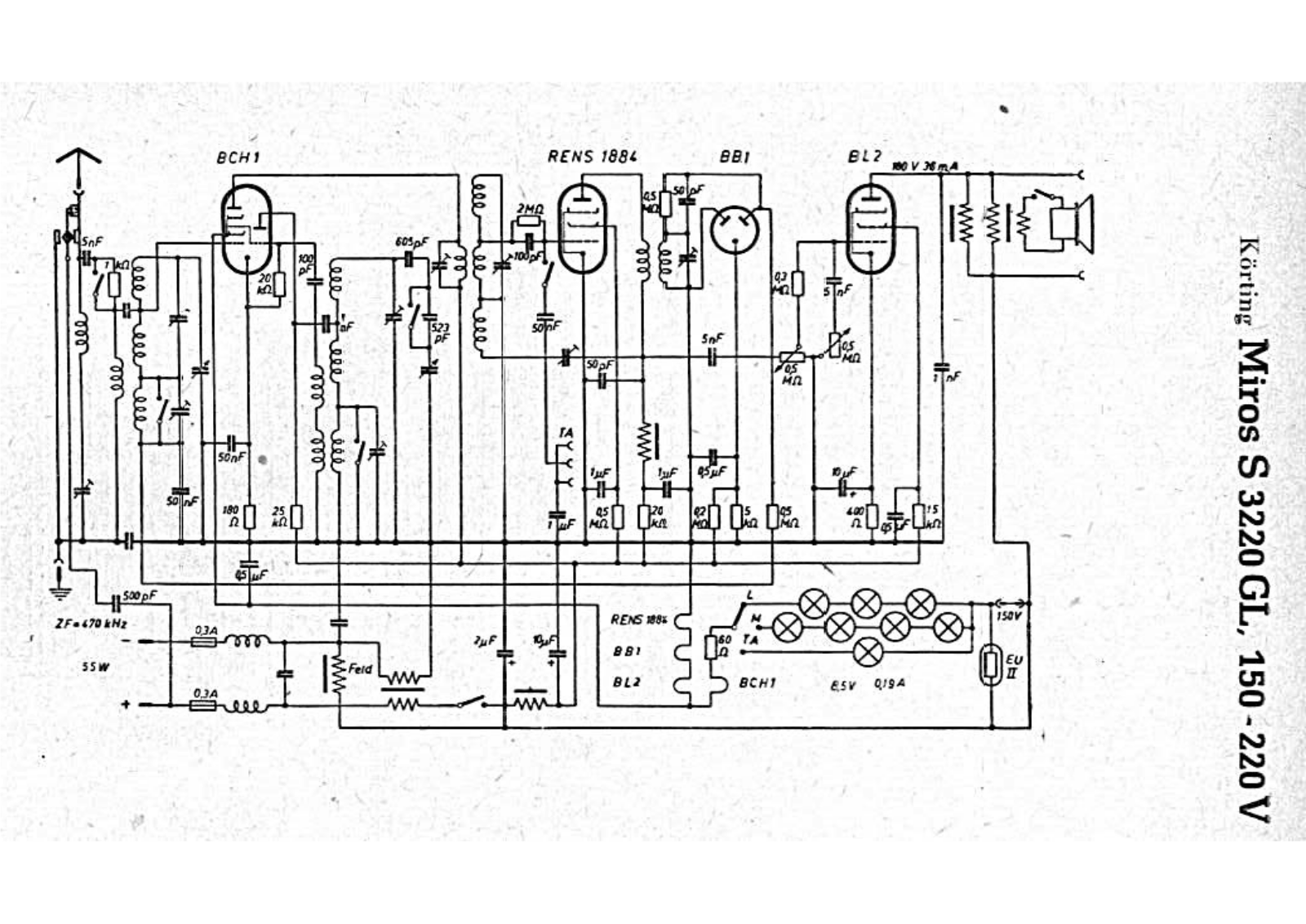 Körting Miros-S-3220-GL Schematic