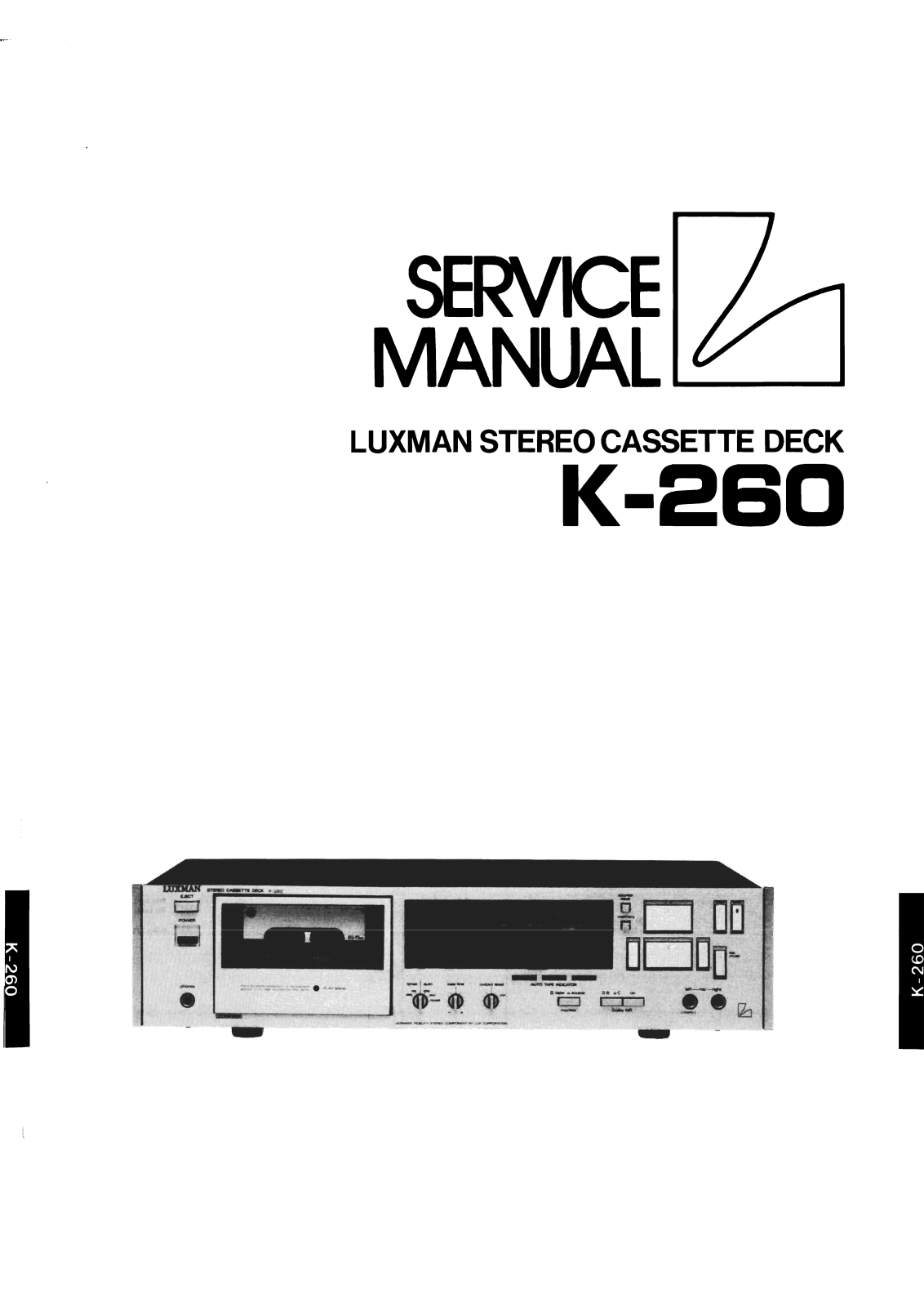 Luxman K-260 Service Manual