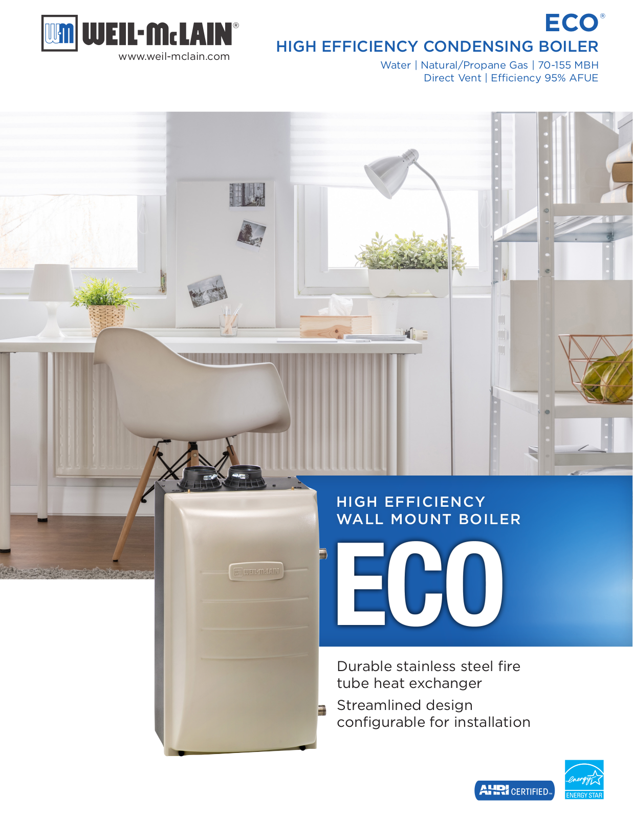 Weil-McLain ECO 70, ECO 110, ECO 155 Brochure