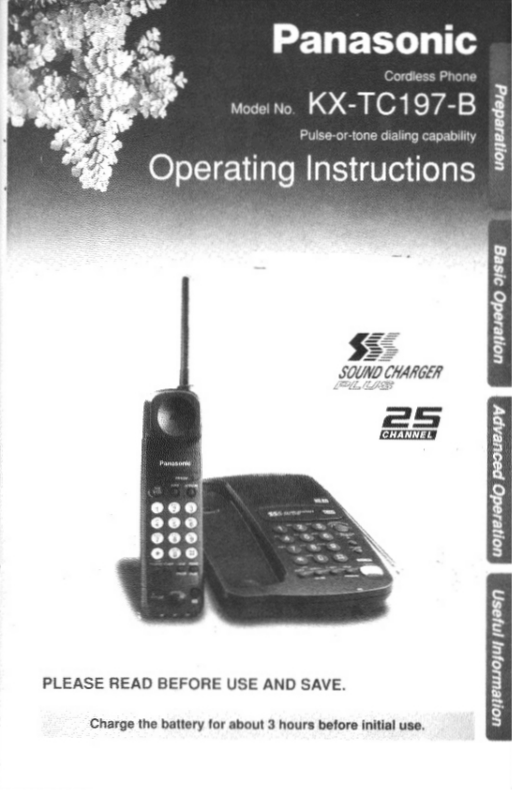 Panasonic KX-TC197-B User Manual