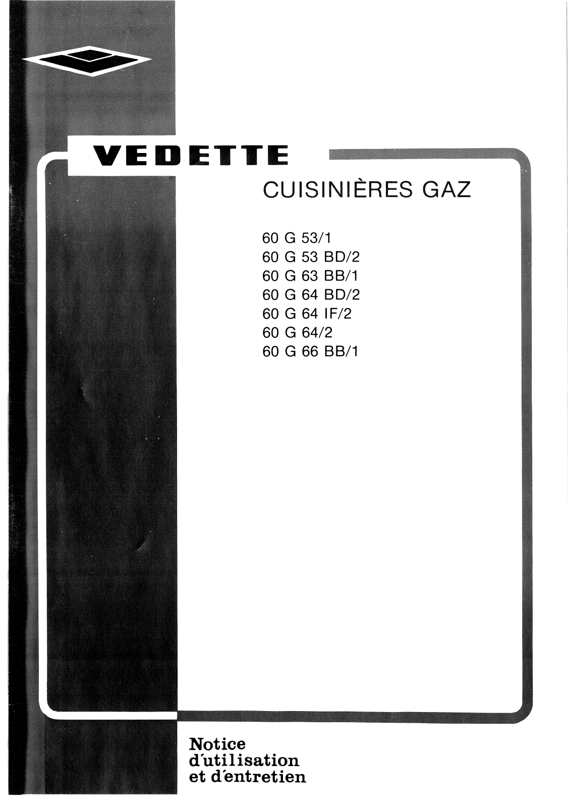 VEDETTE 60G53, 60G64BD User Manual