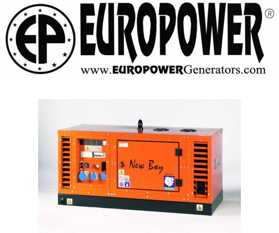 Europower EPS 73 DE, EPS 113 TDE, EPS 103 DE/25, EPS 103 DE/58 User Manual