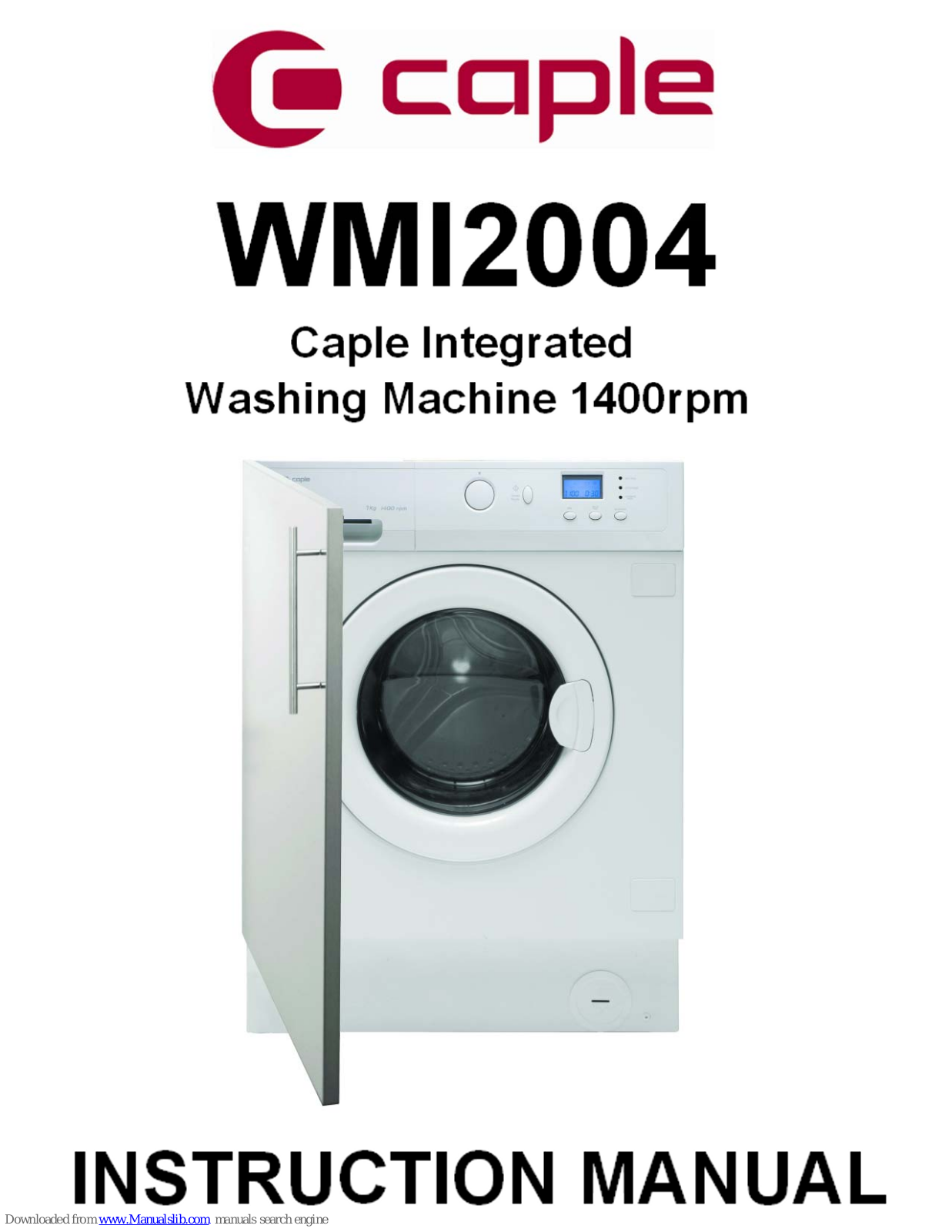 Caple WMI2004 Instruction Manual - ManualMachine.com