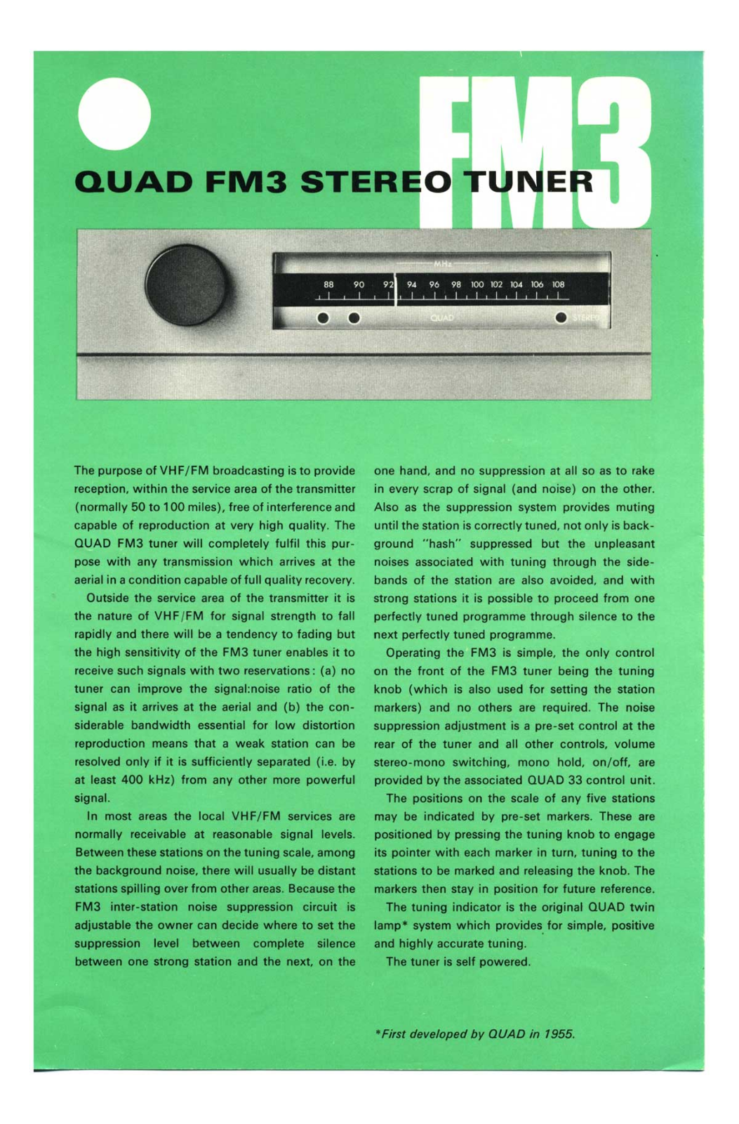 Quad FM-3 Brochure