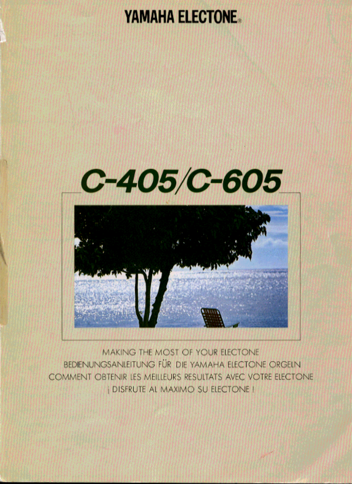 Yamaha C605E User Manual