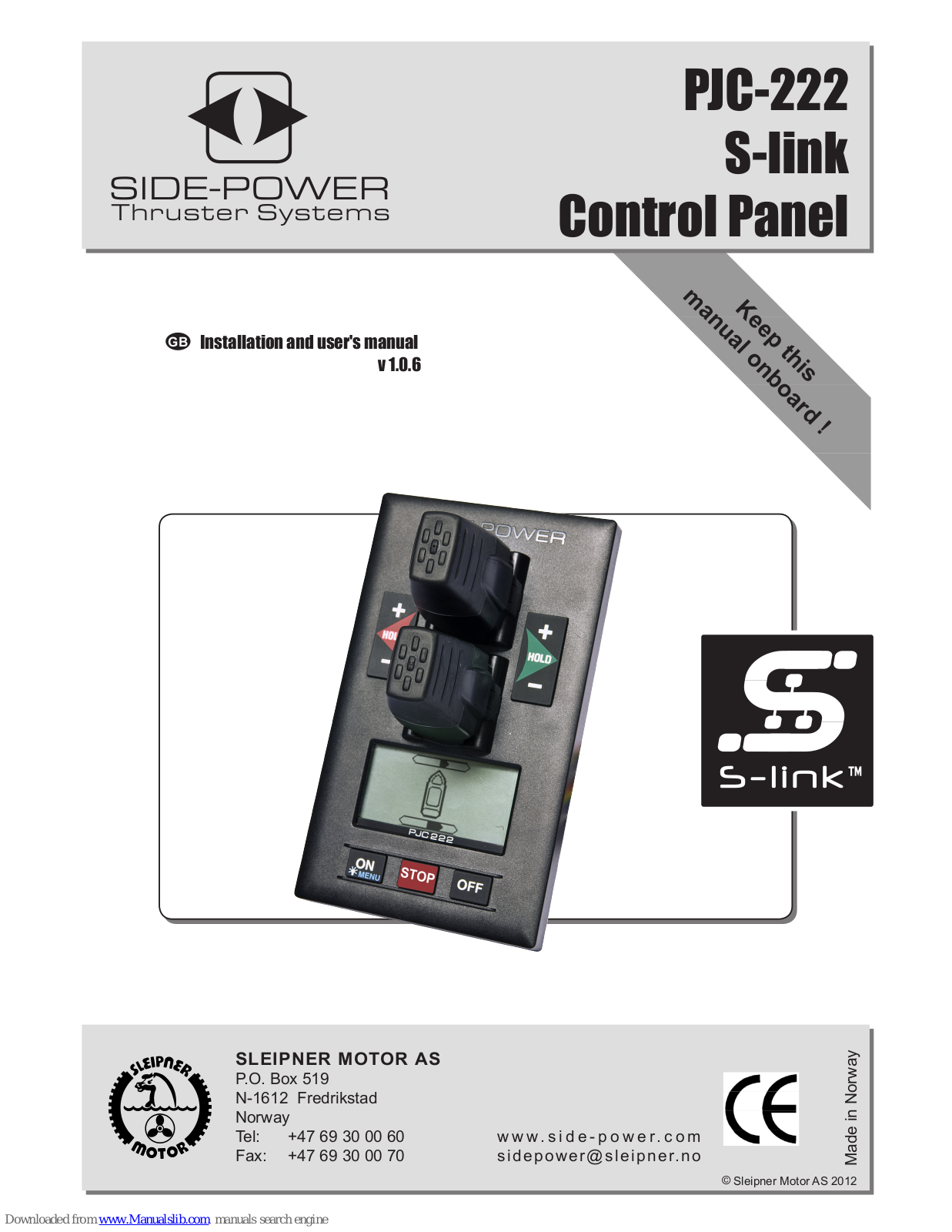 Side-Power PJC-222 Installation And User Manual