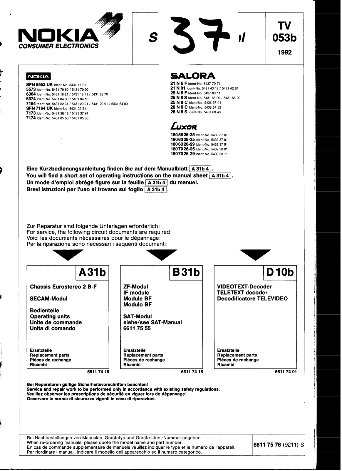 Nokia 5553SM Service Manual