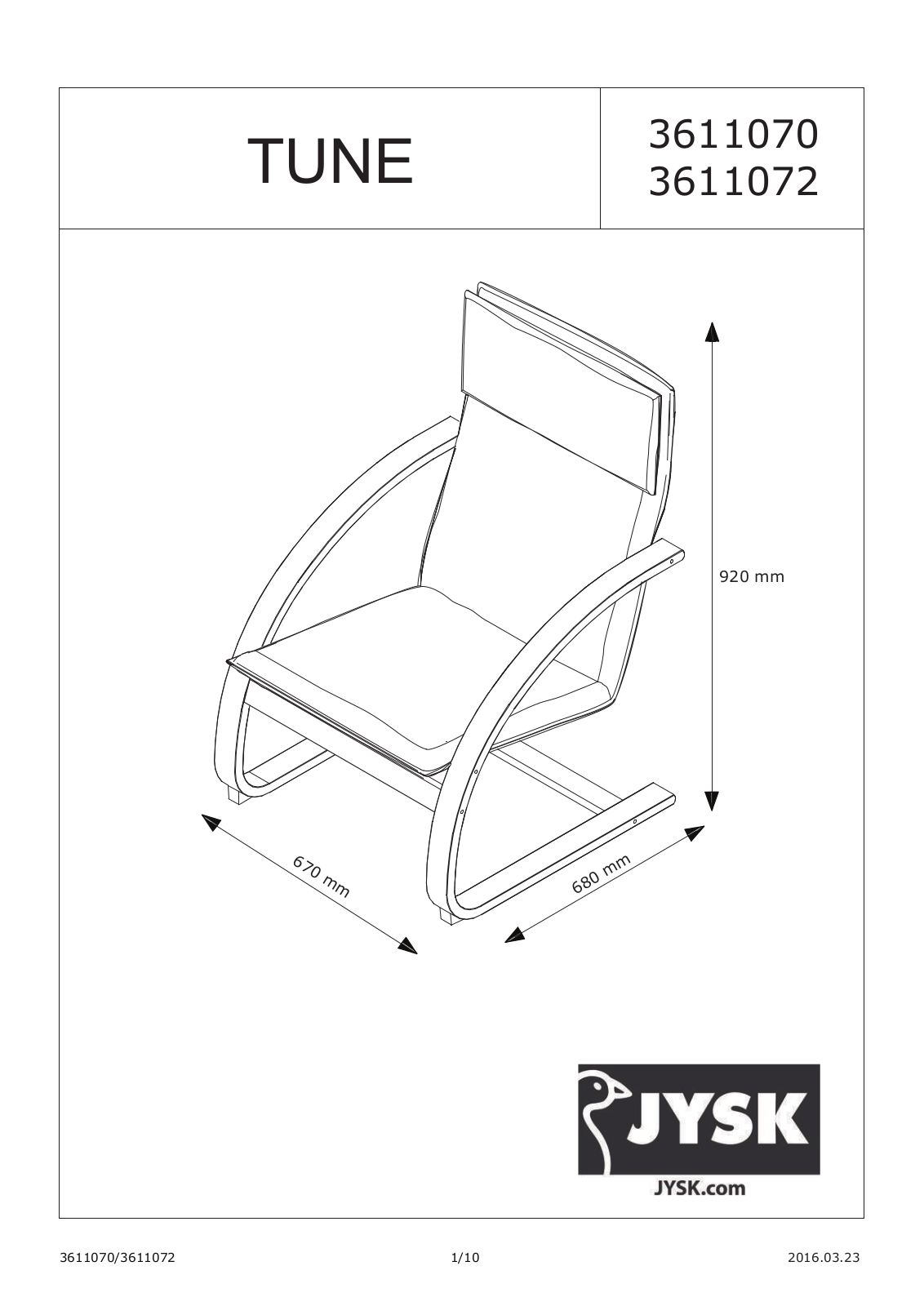 JYSK Tune User Manual