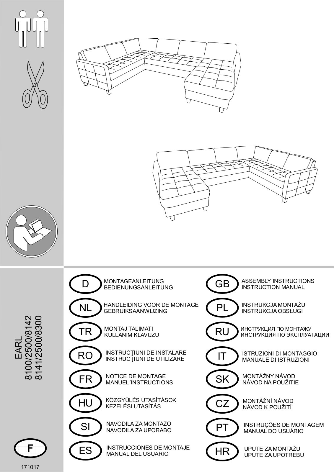 Home affaire Earl Assembly instructions