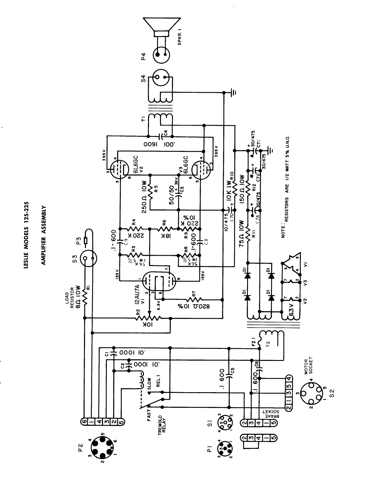 Leslie 125 schematic