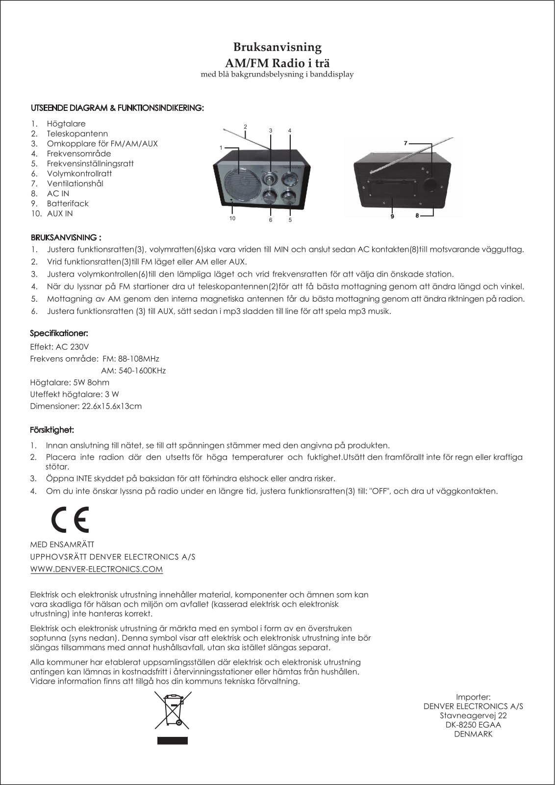 DENVER TR-61LIGHT User guide - ManualMachine.com