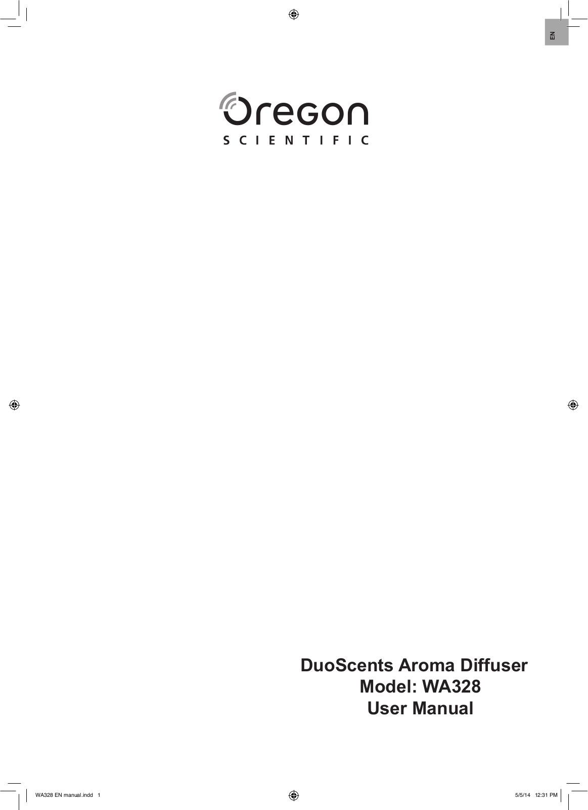 Oregon Scientific WA328 User Manual