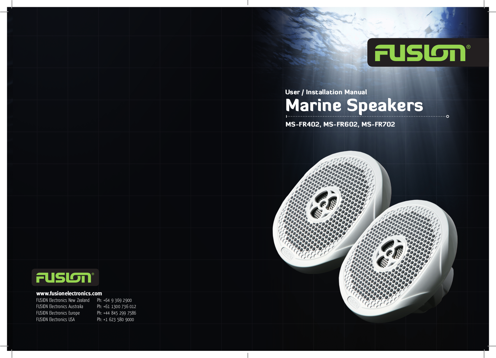 Fusionbrands MS-FR602, MS-FR702, MS-FR402 User Manual