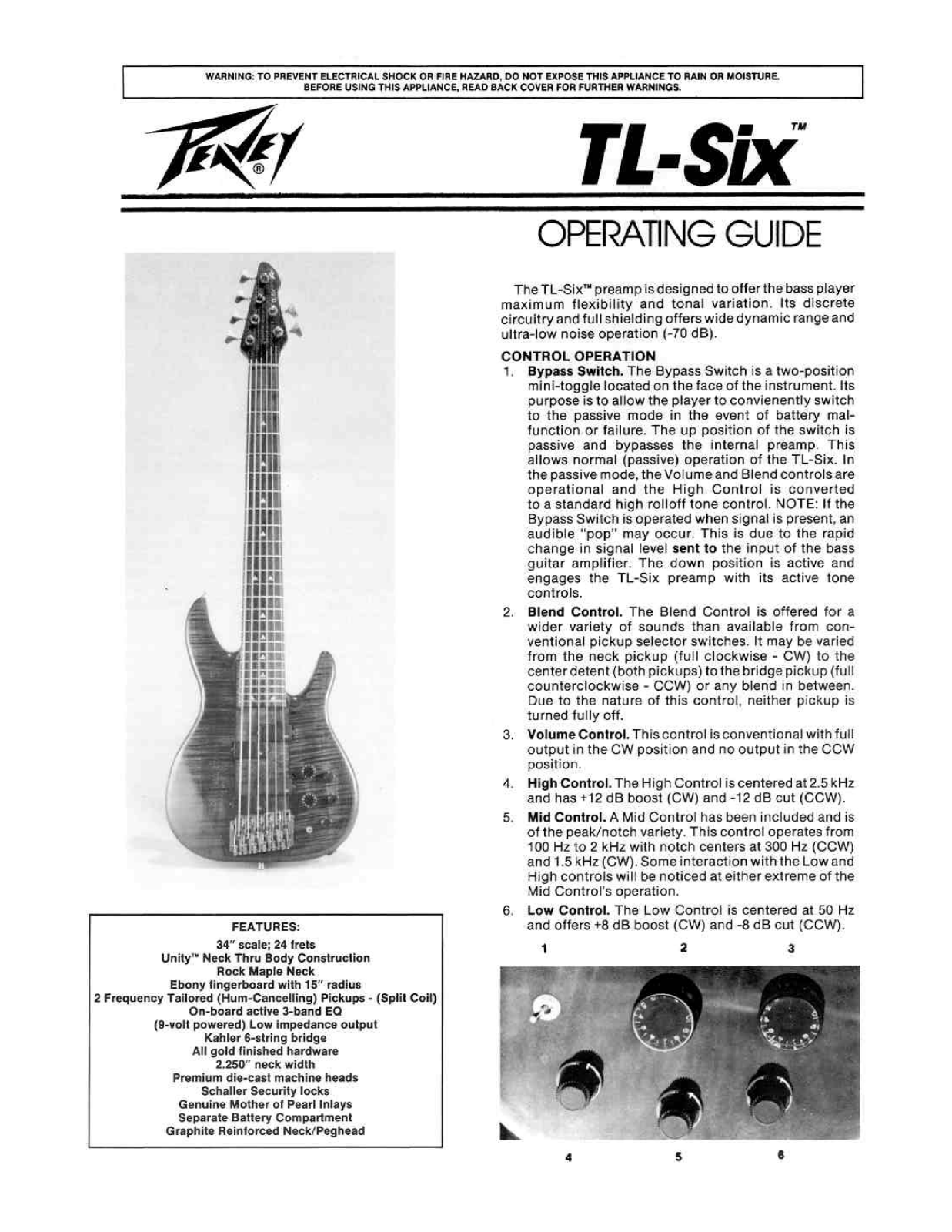 Peavey TL-Six User Manual