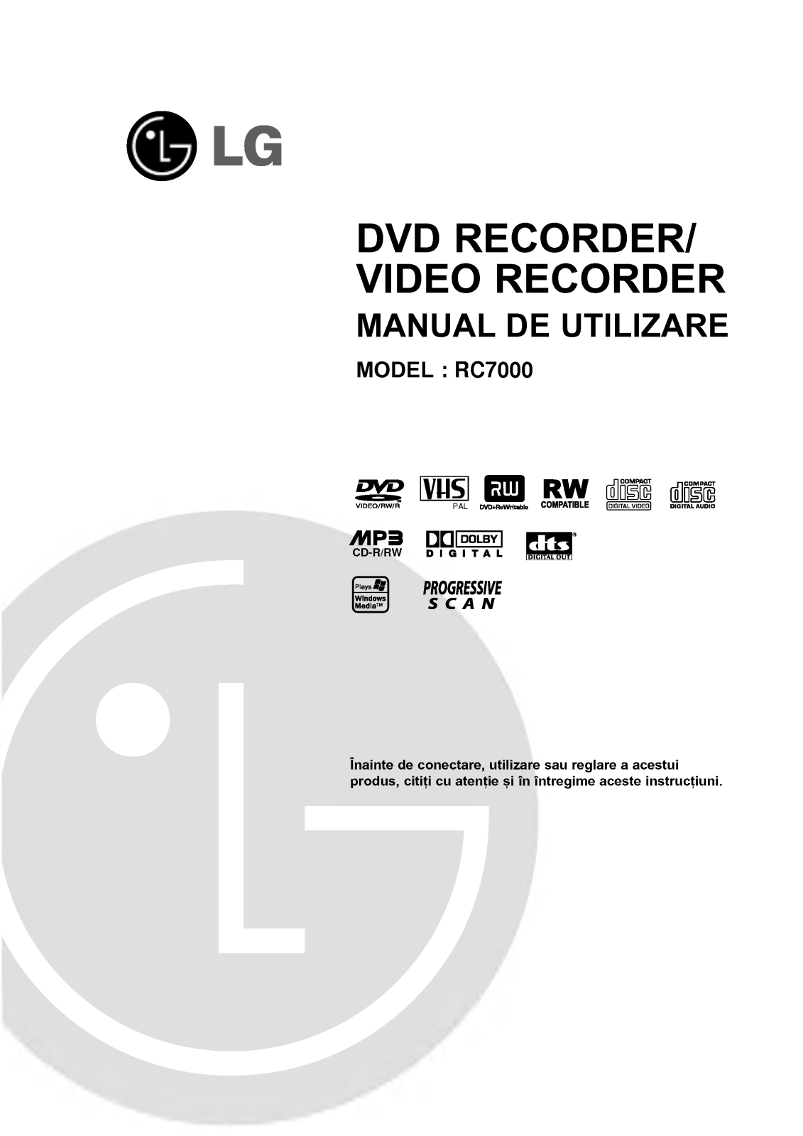 LG RC7812NP2L Owner's Manual