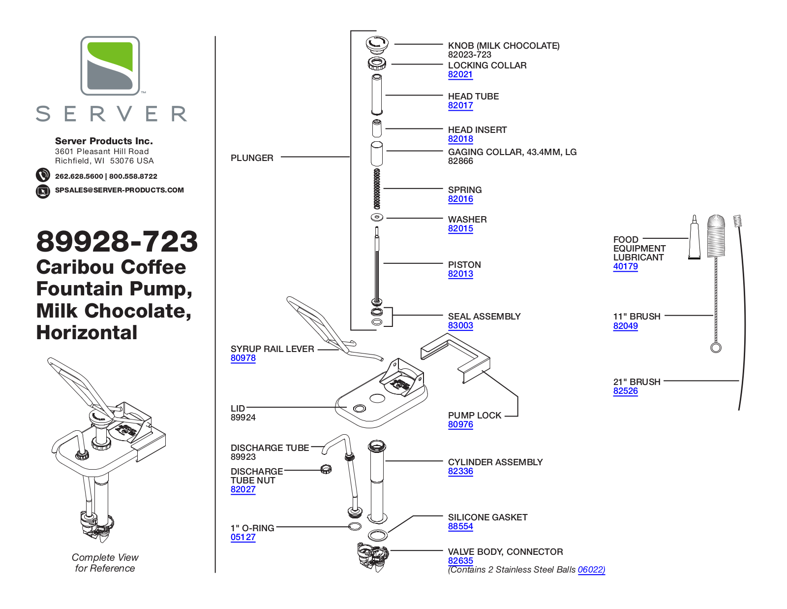 Server 89928-723 Parts Manual