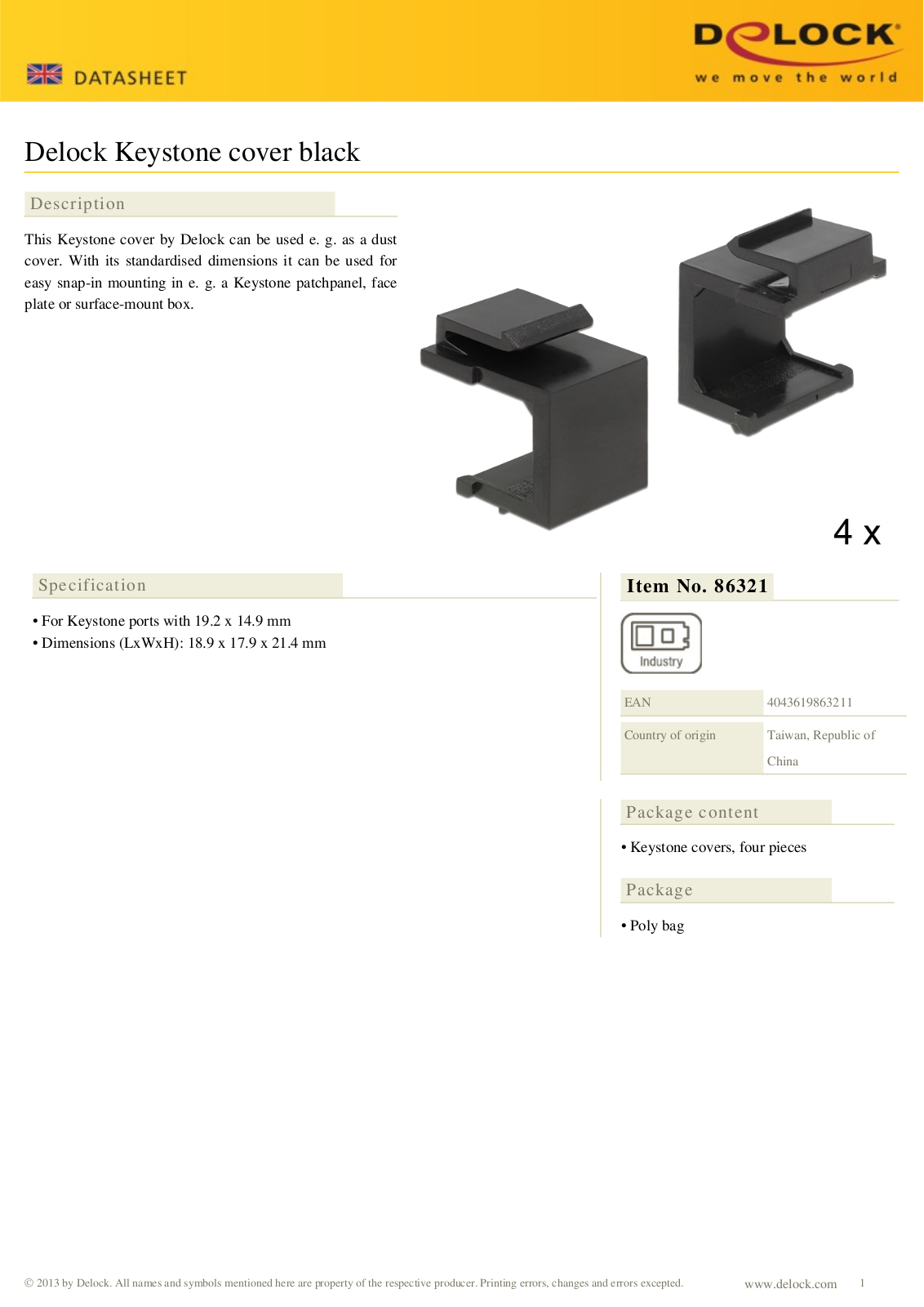 DeLOCK 86321 User Manual