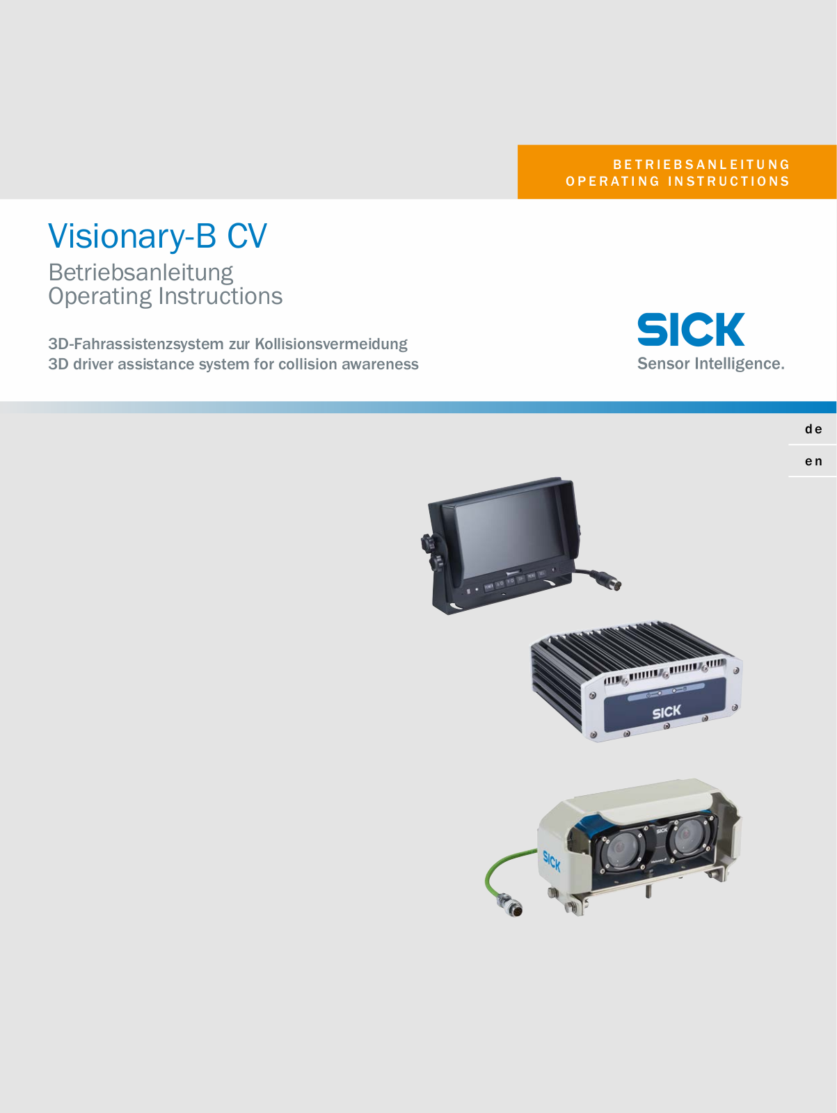 SICK Visionary-B CV Operating Instructions Manual