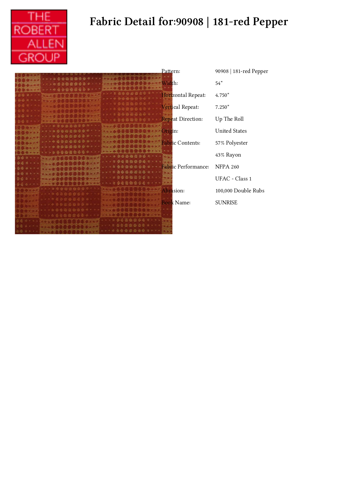 Duralee CRAL4596 Specifications - ManualMachine.com