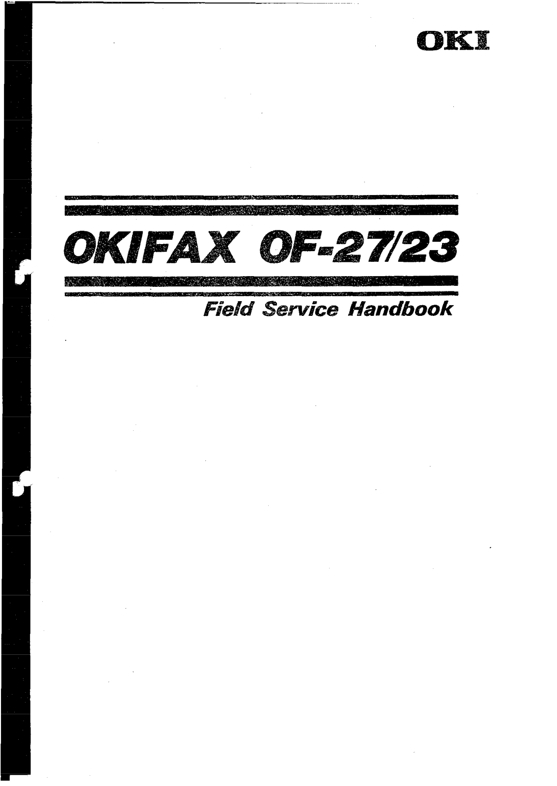 Oki OF-27, OF-23 Service manual