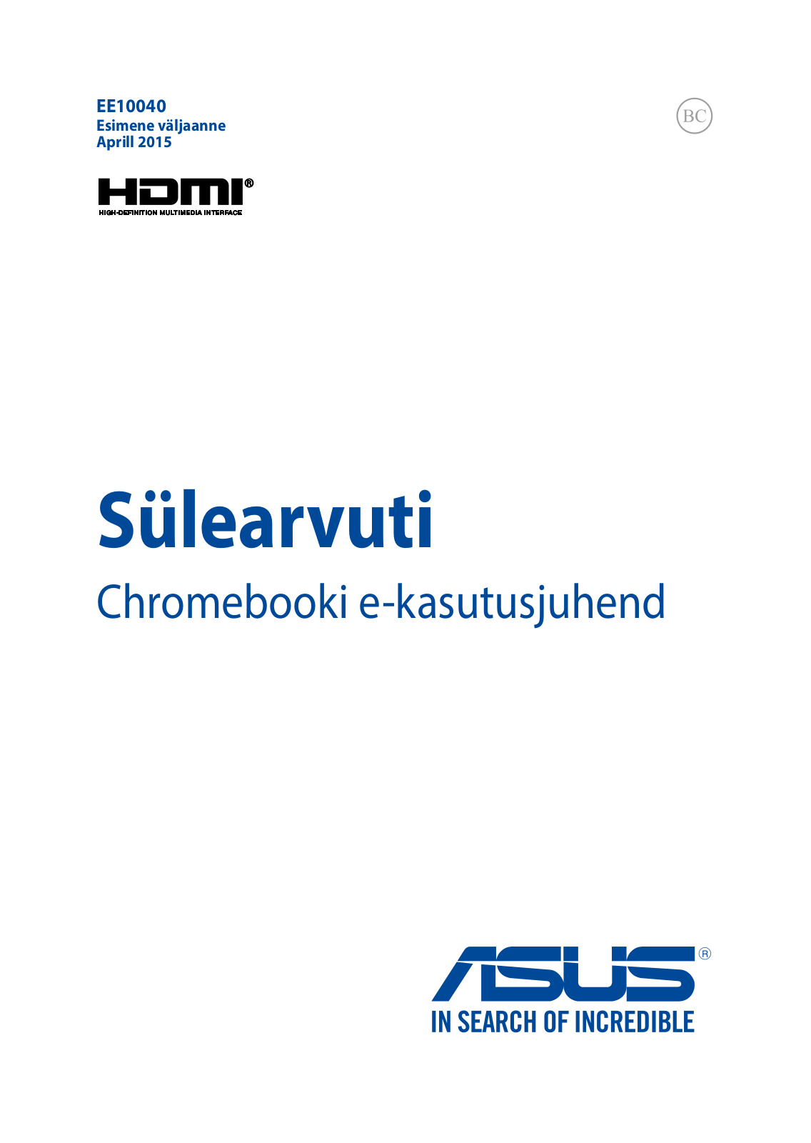 Asus C201 User’s Manual