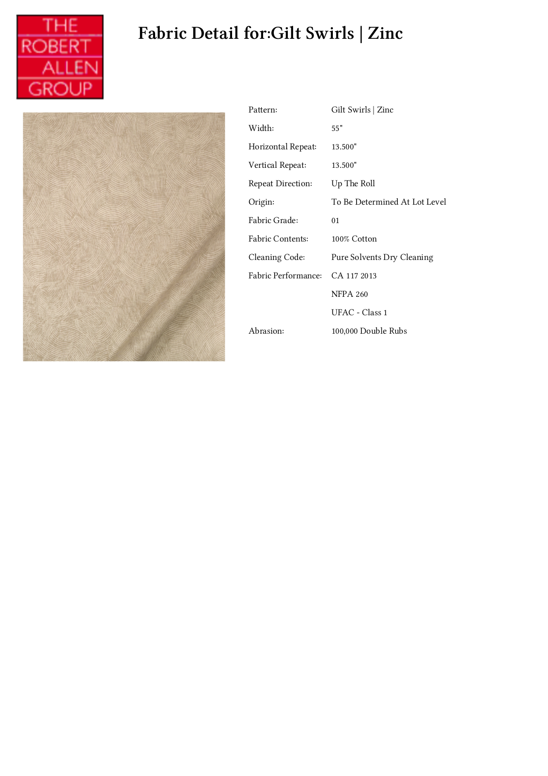 Robert Allen RALF1217 Specifications - ManualMachine.com