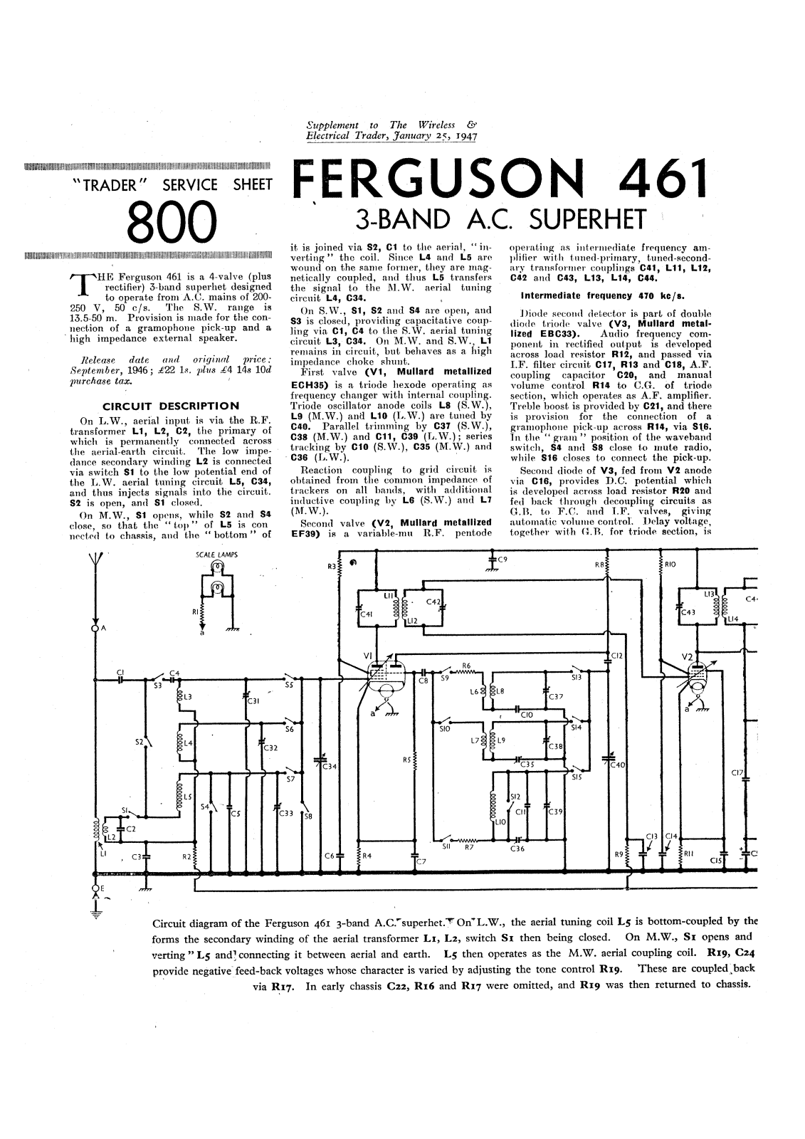 Ferguson 461a schematic