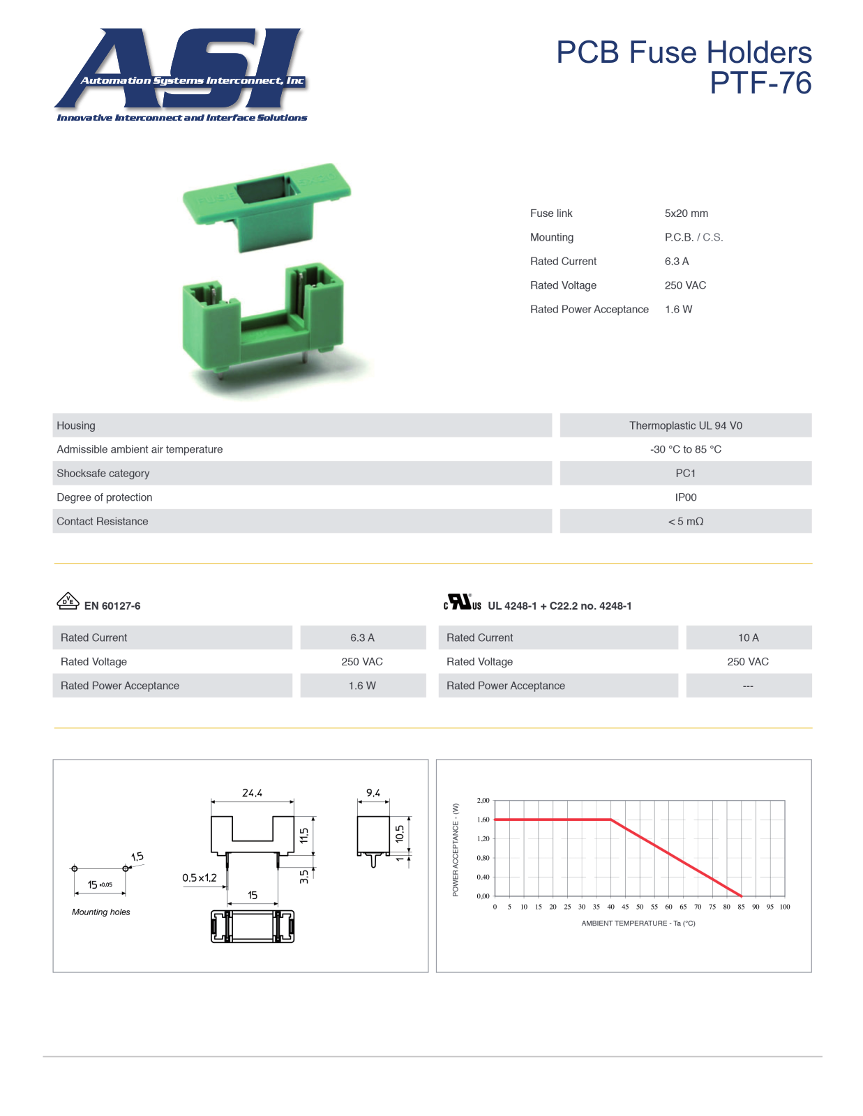 ASI-Automation Systems Interconnect PTF-76 Data Sheet - ManualMachine.com