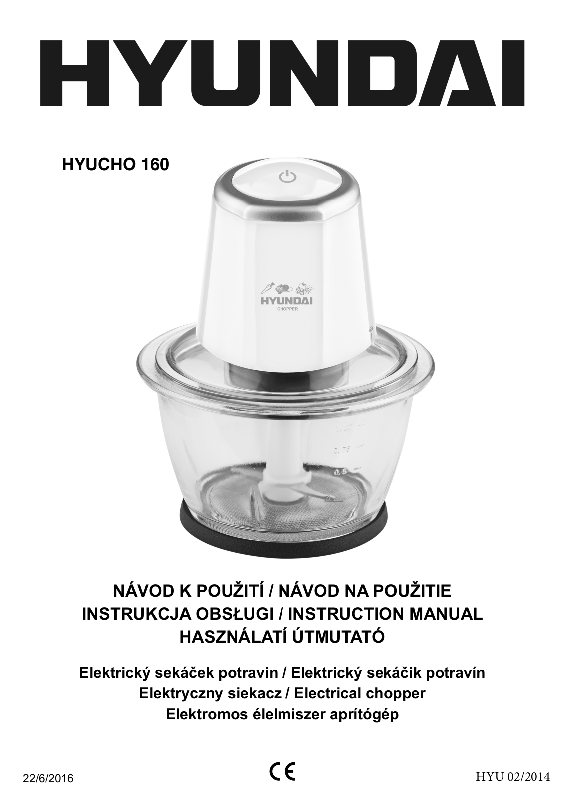 Hyundai CHO 160 User Manual