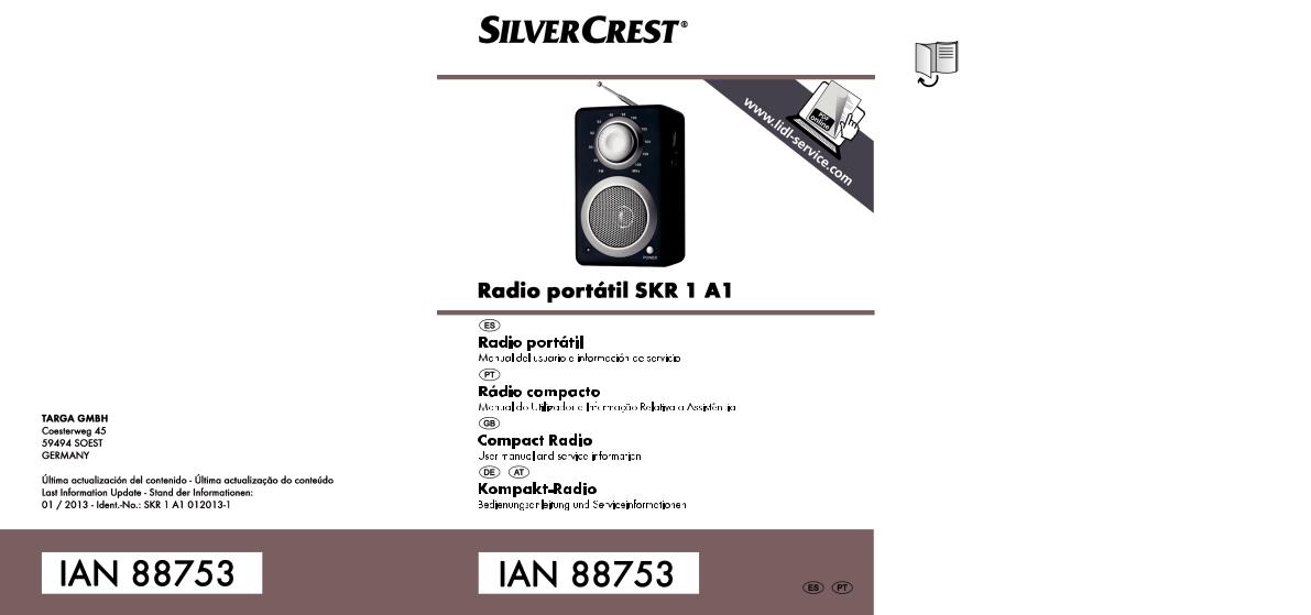 Silvercrest SKR 1 A1 User Manual