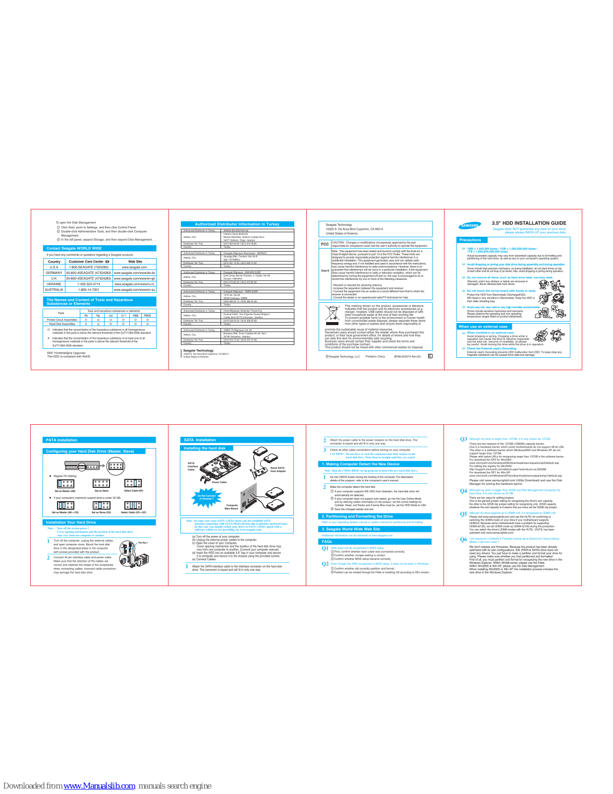 Samsung 3.5 Installation Manual