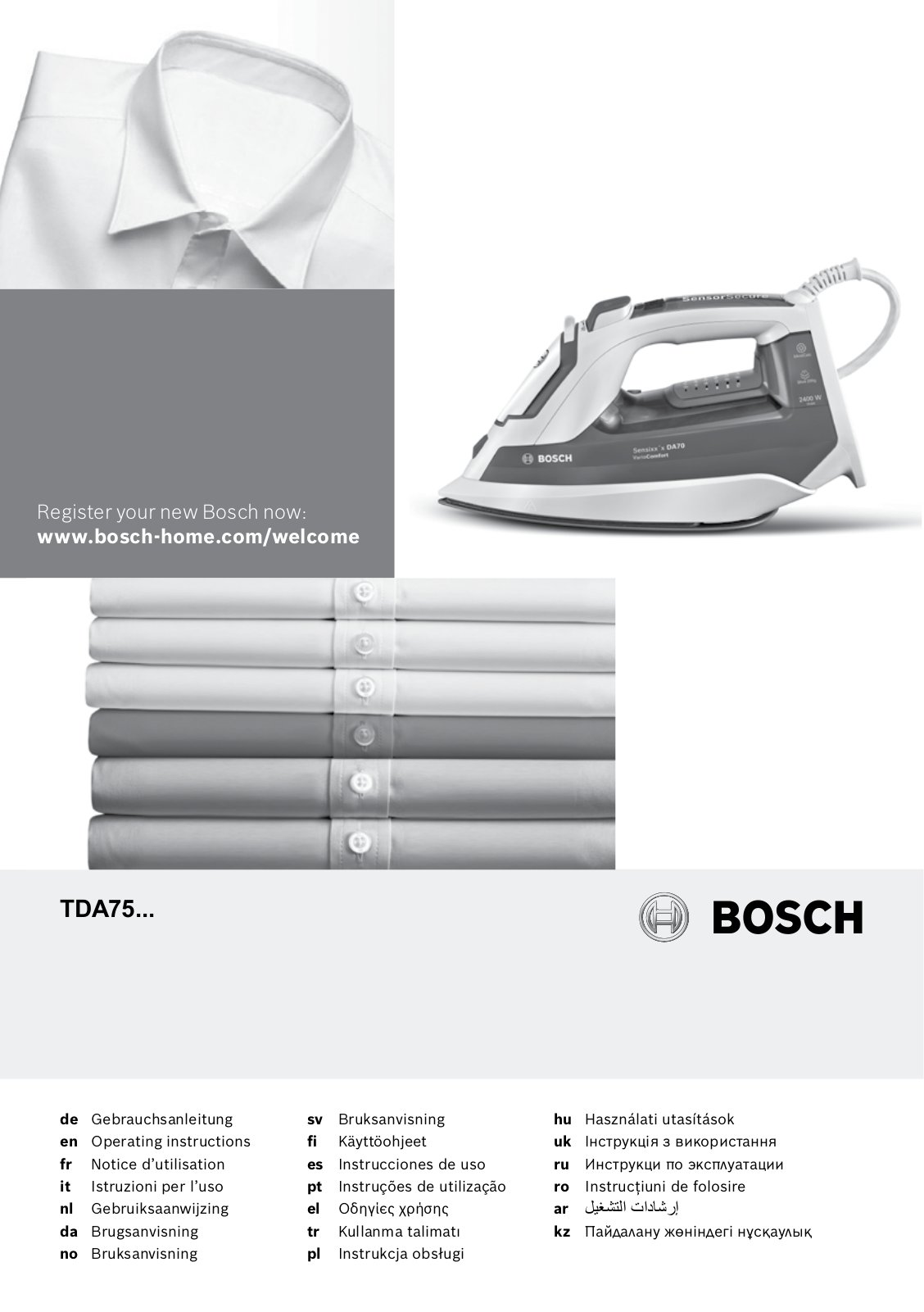 Bosch TDA753122V User Manual