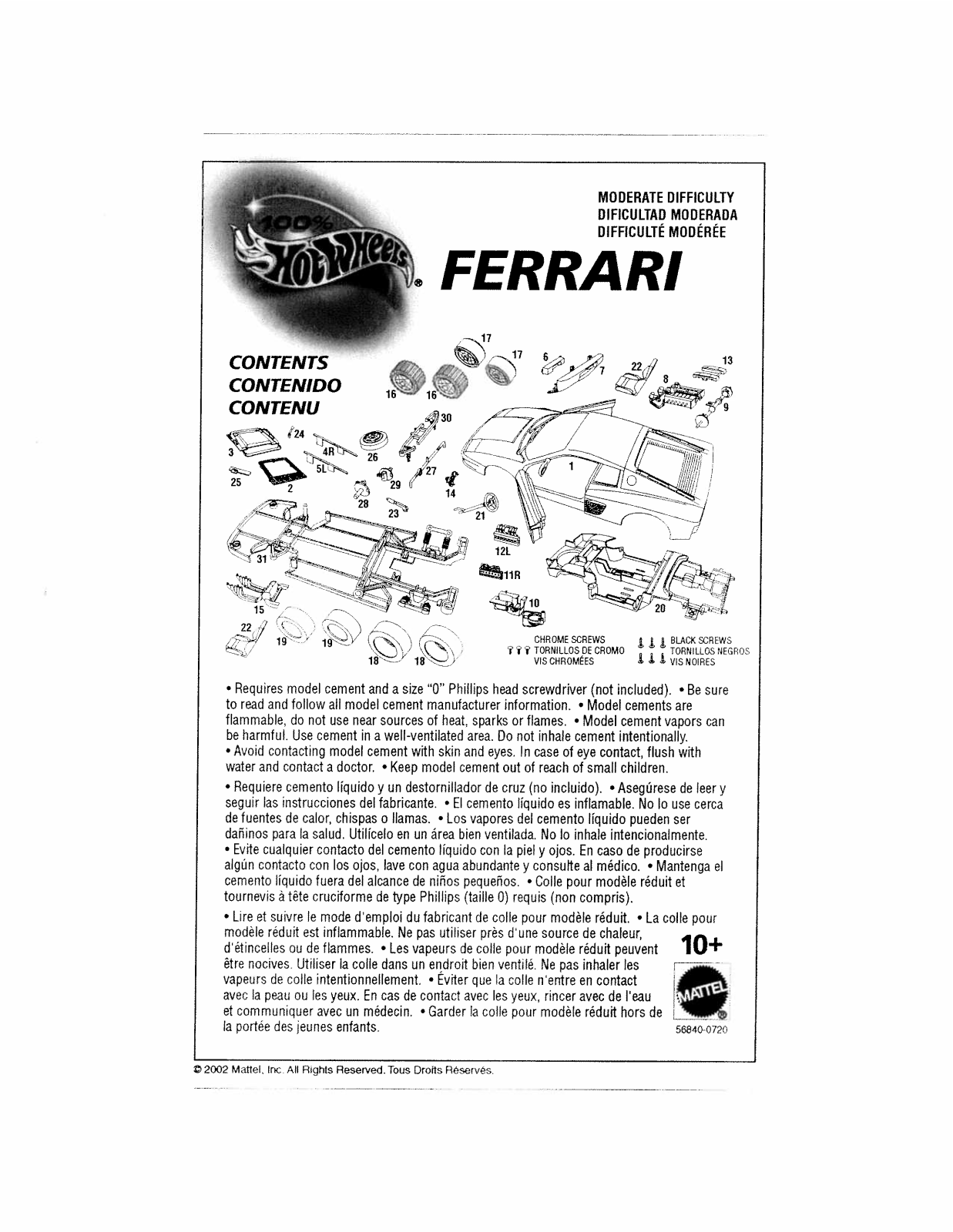 Fisher-Price 56840 Instruction Sheet