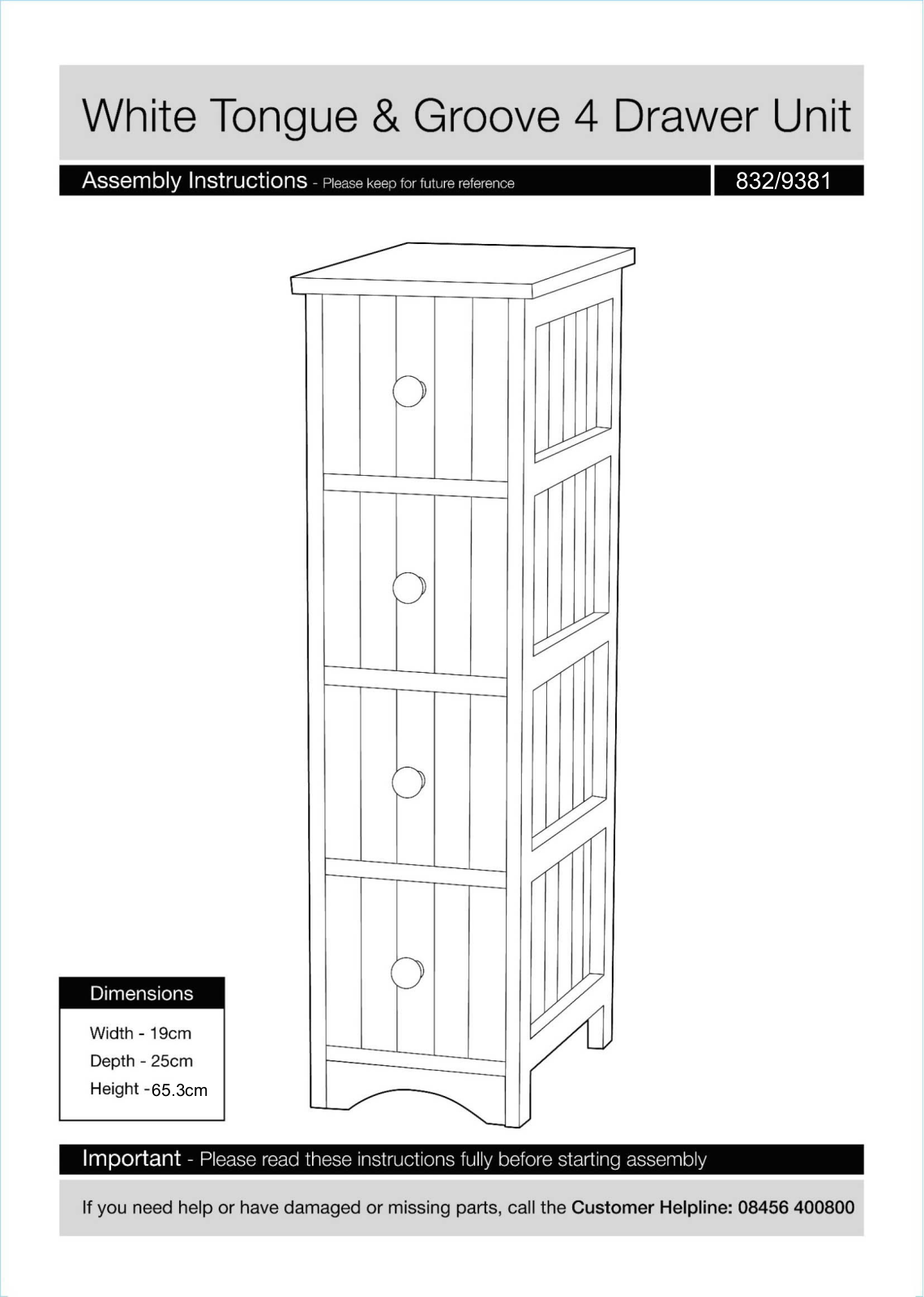 Argos 832/9381 User guide - ManualMachine.com
