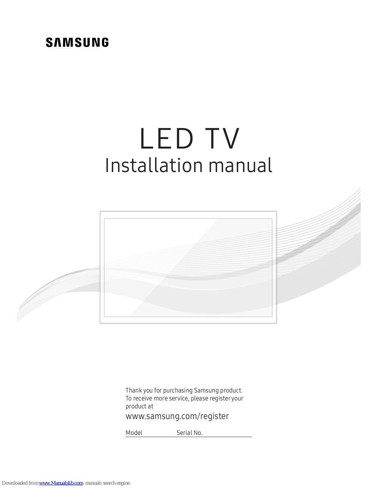 Samsung NE593 Installation Manual