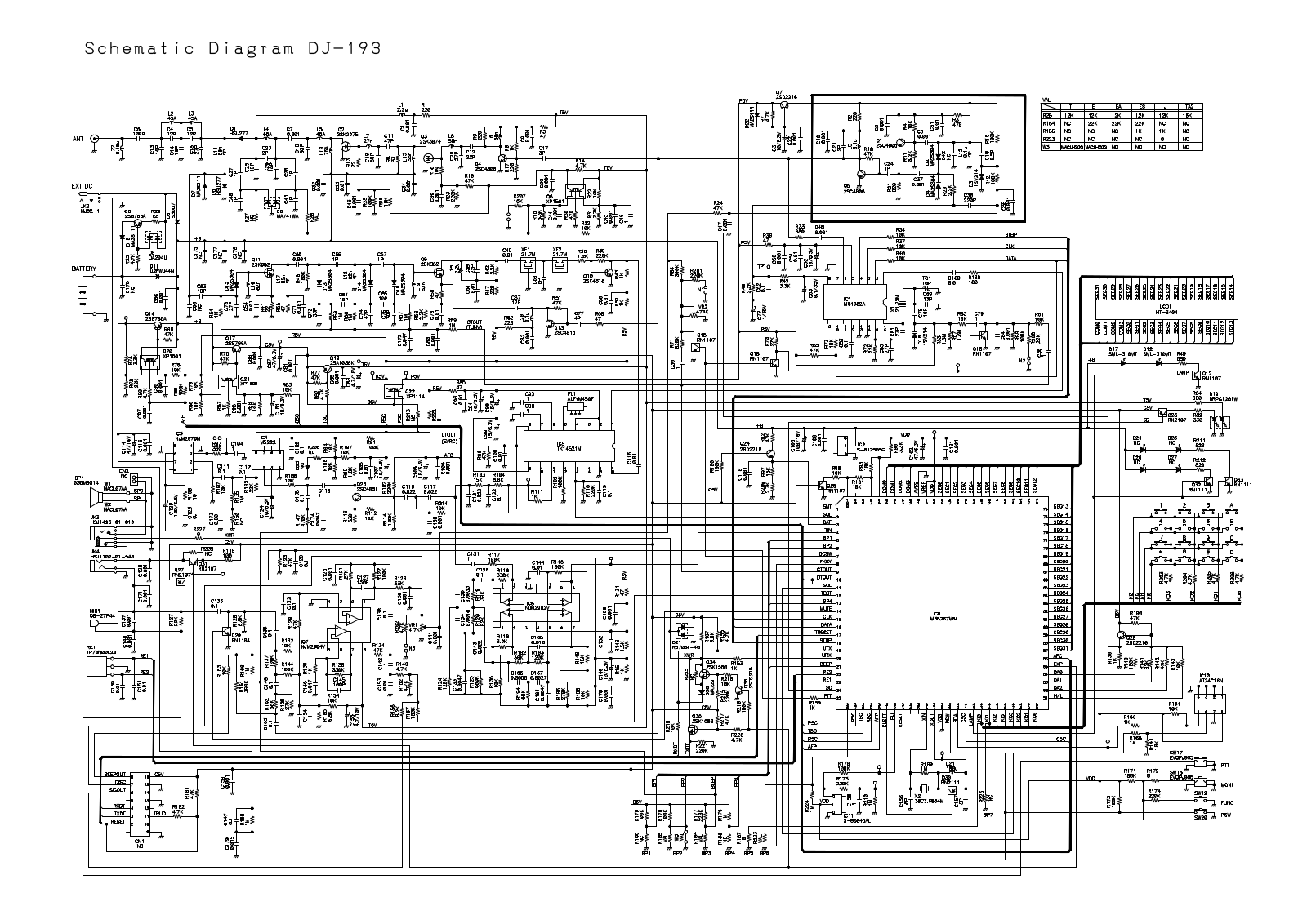 Alinco dj496, dj195 Schematic