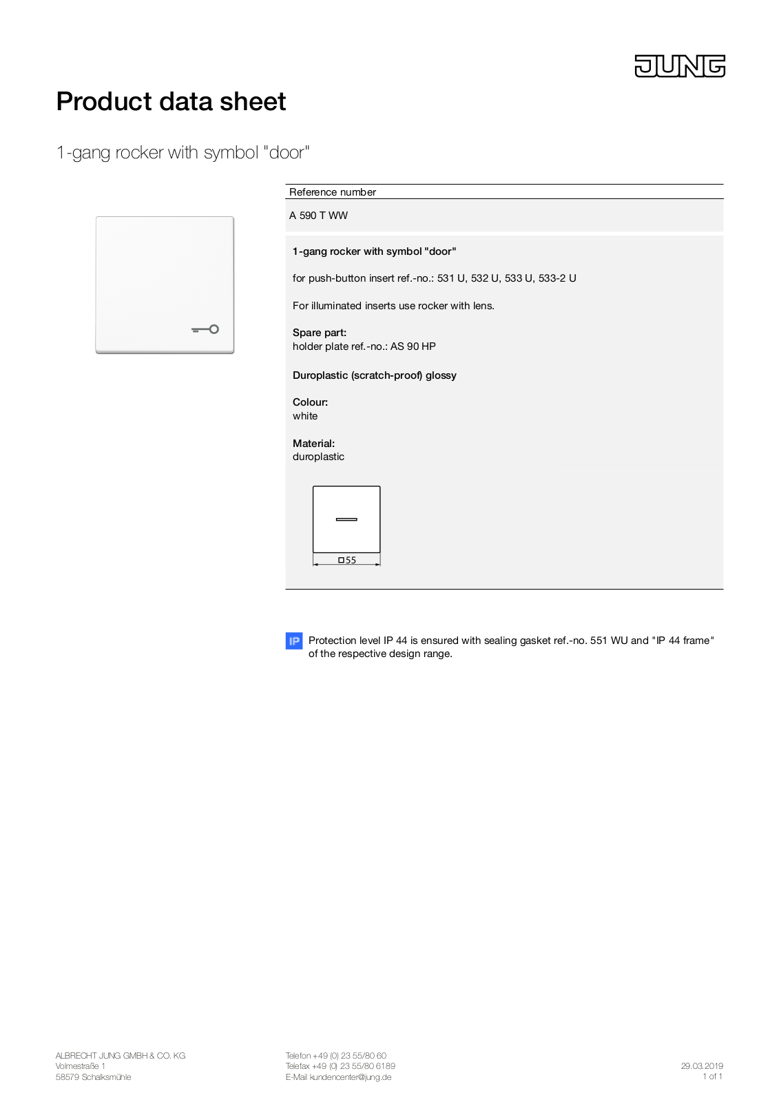 Jung A 590 T WW User Manual