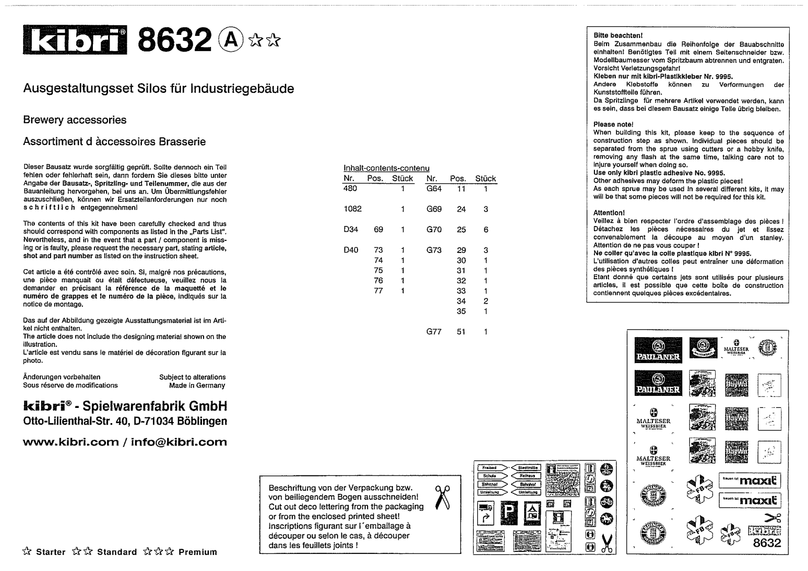 Kibri 8632 User Manual