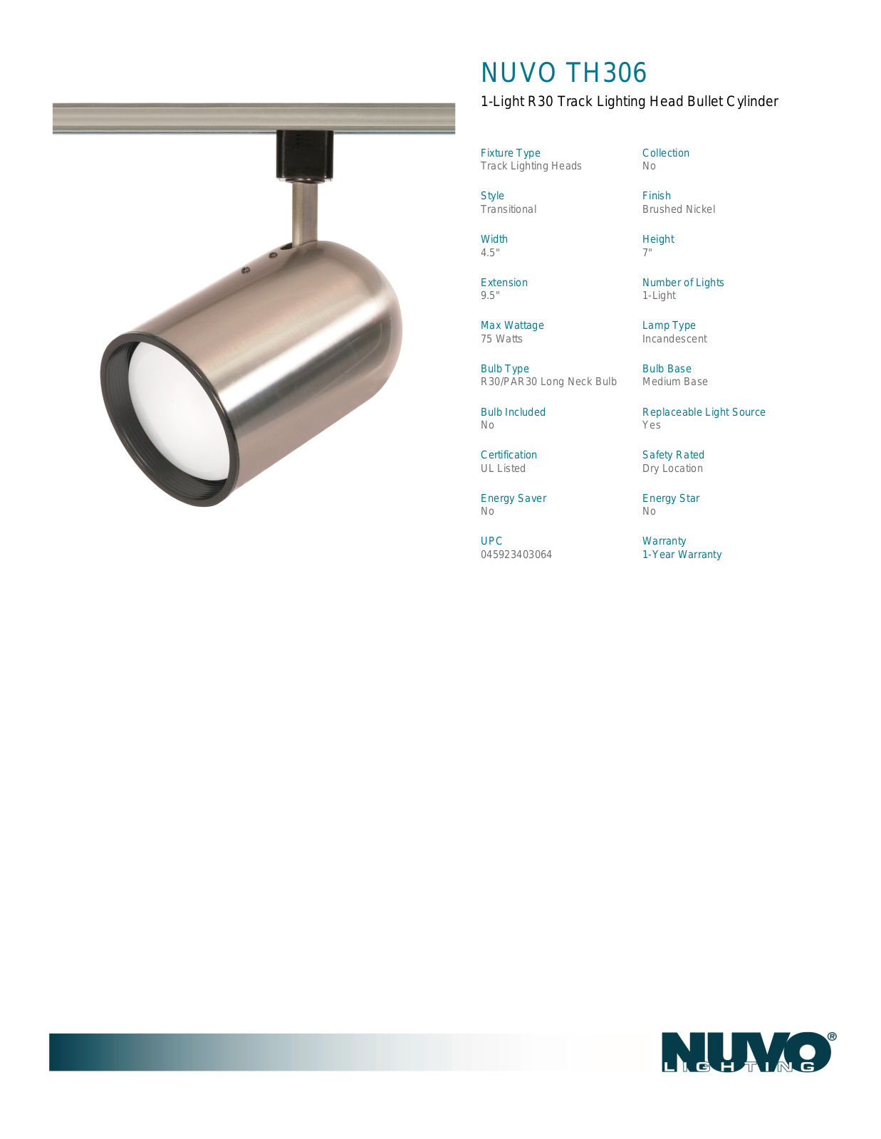 Nuvo Lighting OUV2888 Specifications - ManualMachine.com
