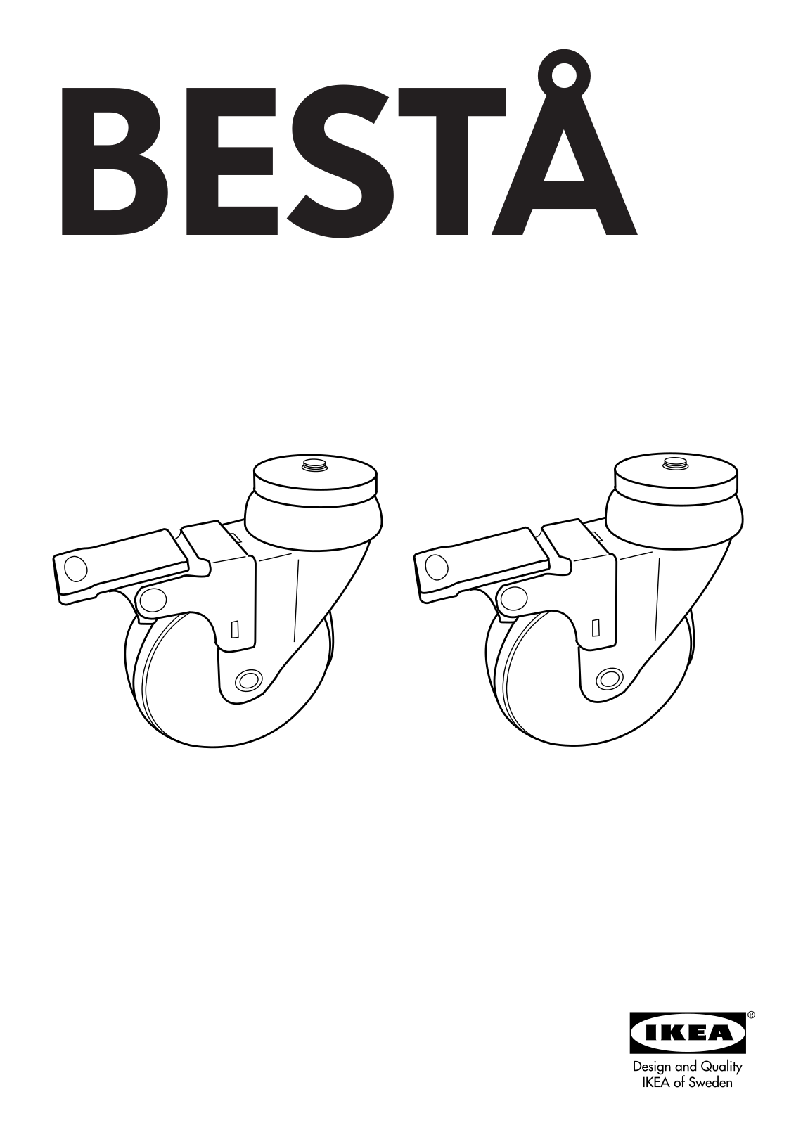 IKEA BESTÅ CASTORS User Manual