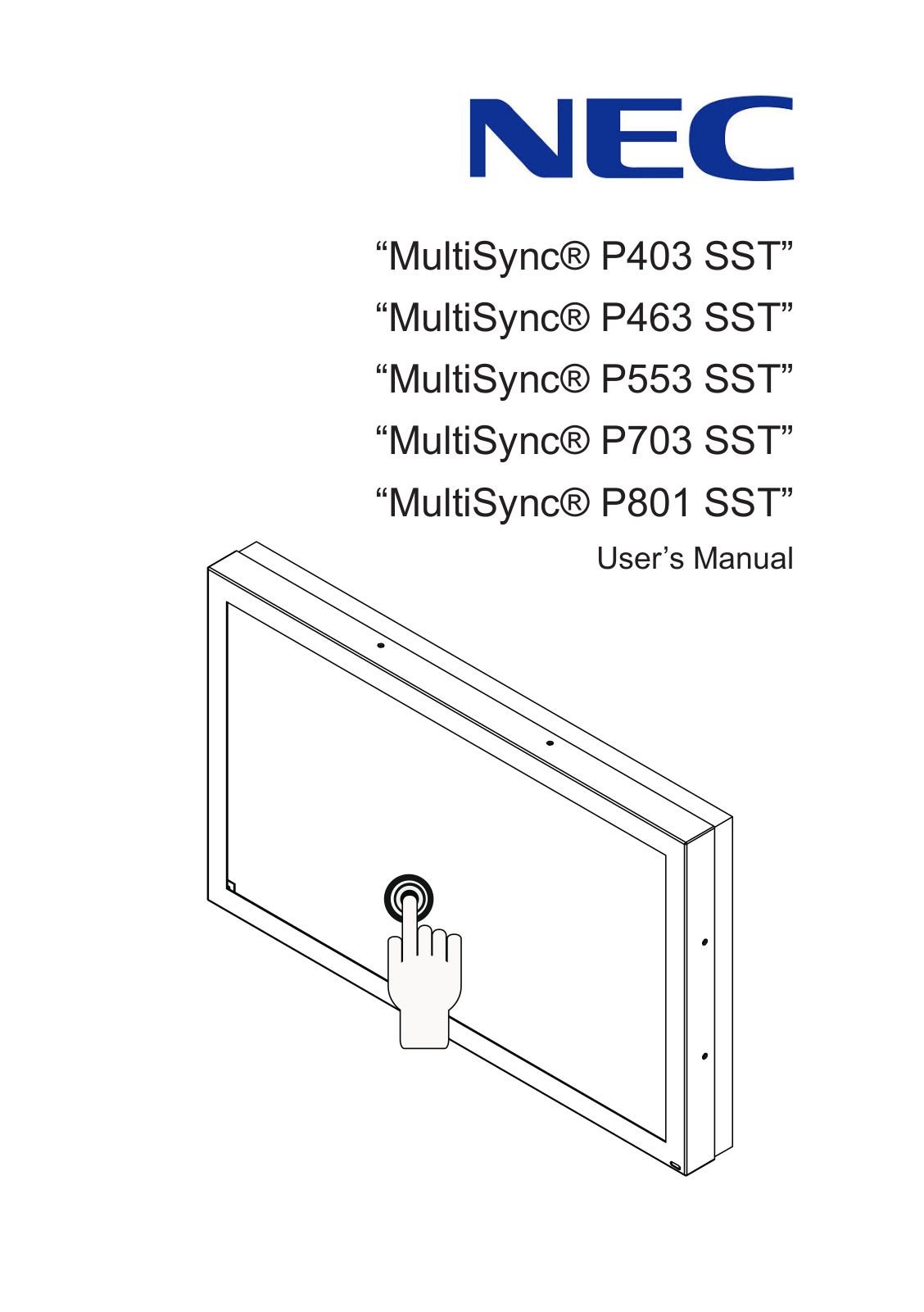 Nec 60003770 User Manual