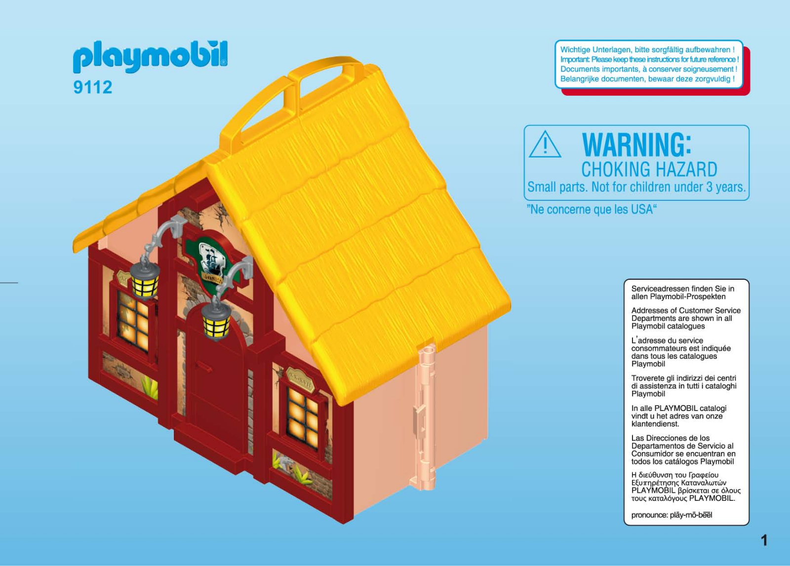 playmobil 9112 installation Guide