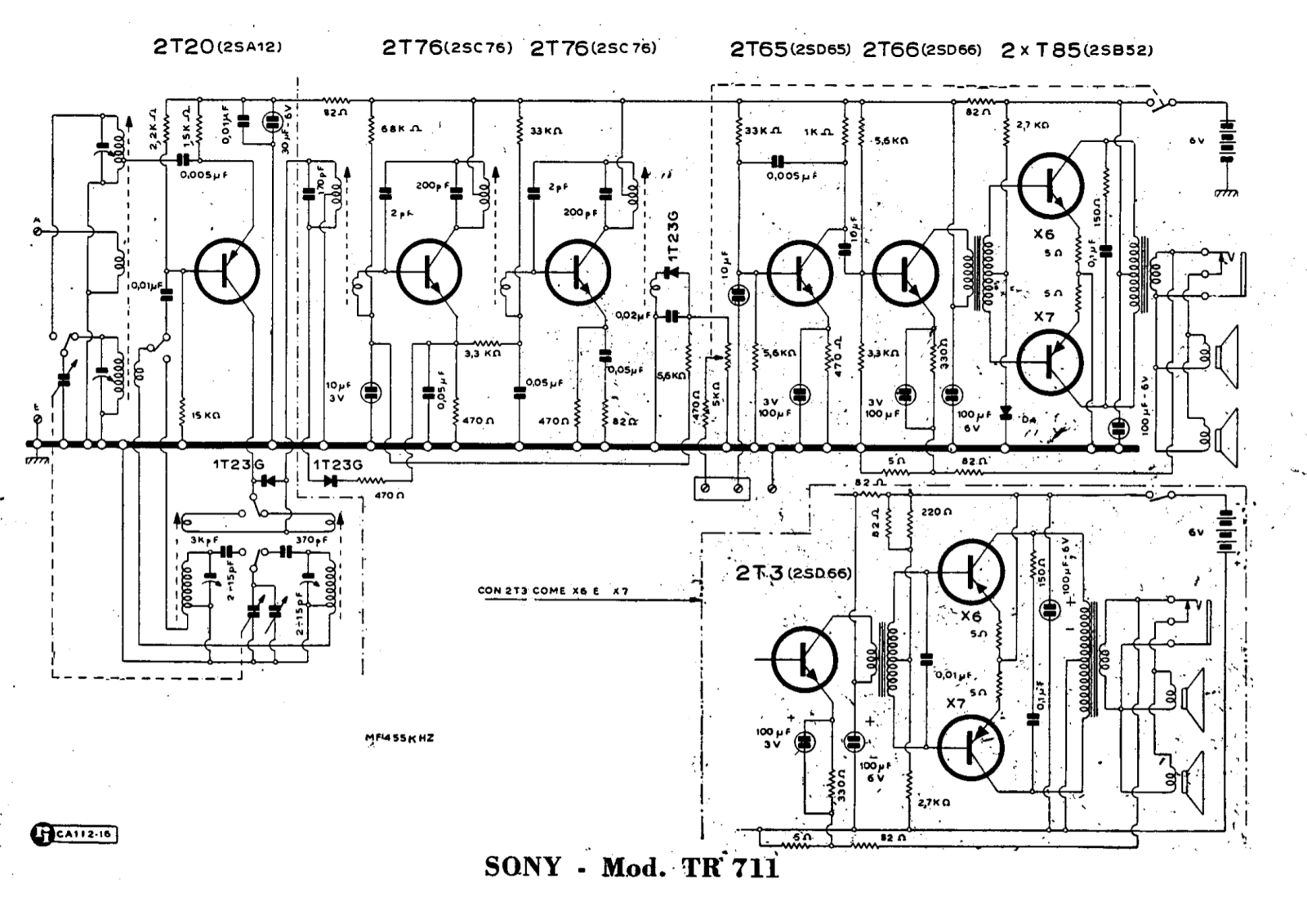 Sony tr711 schematic