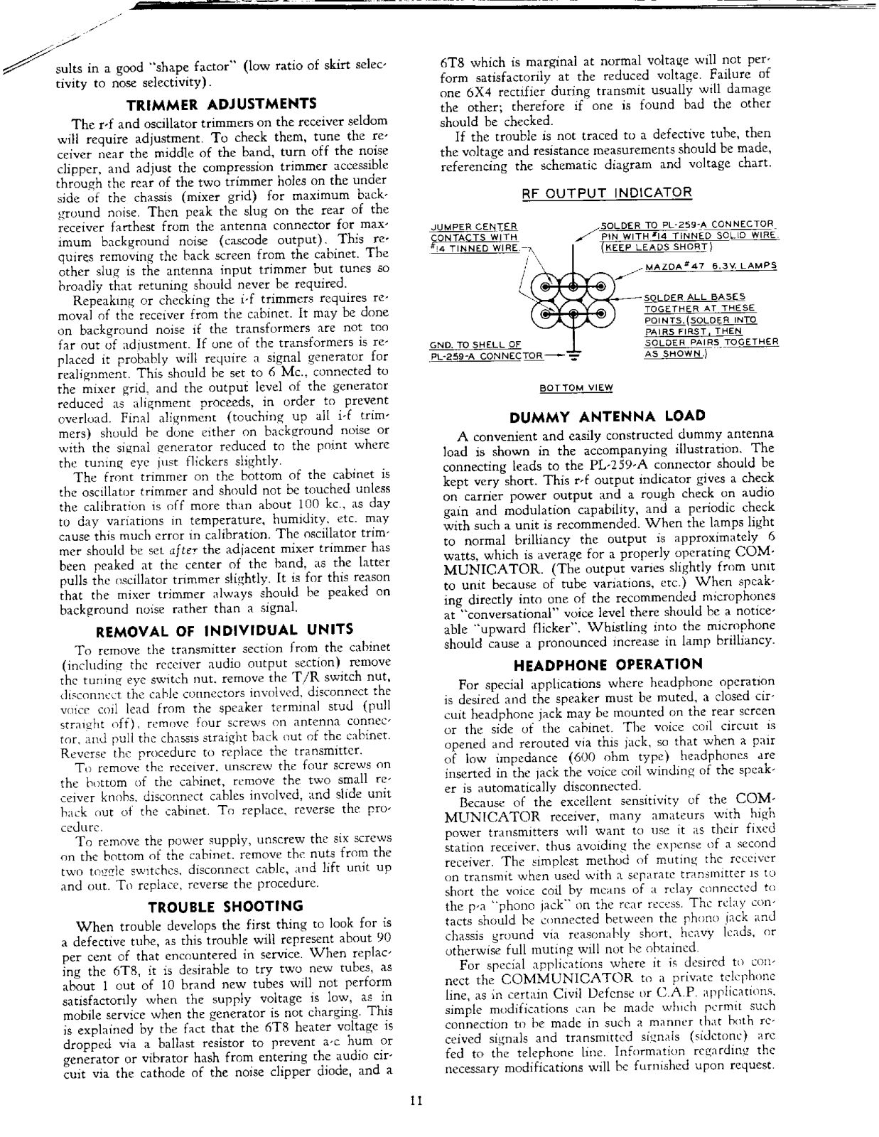 GONSET COMMUNICATOR-1 User Manual (PAGE 11)