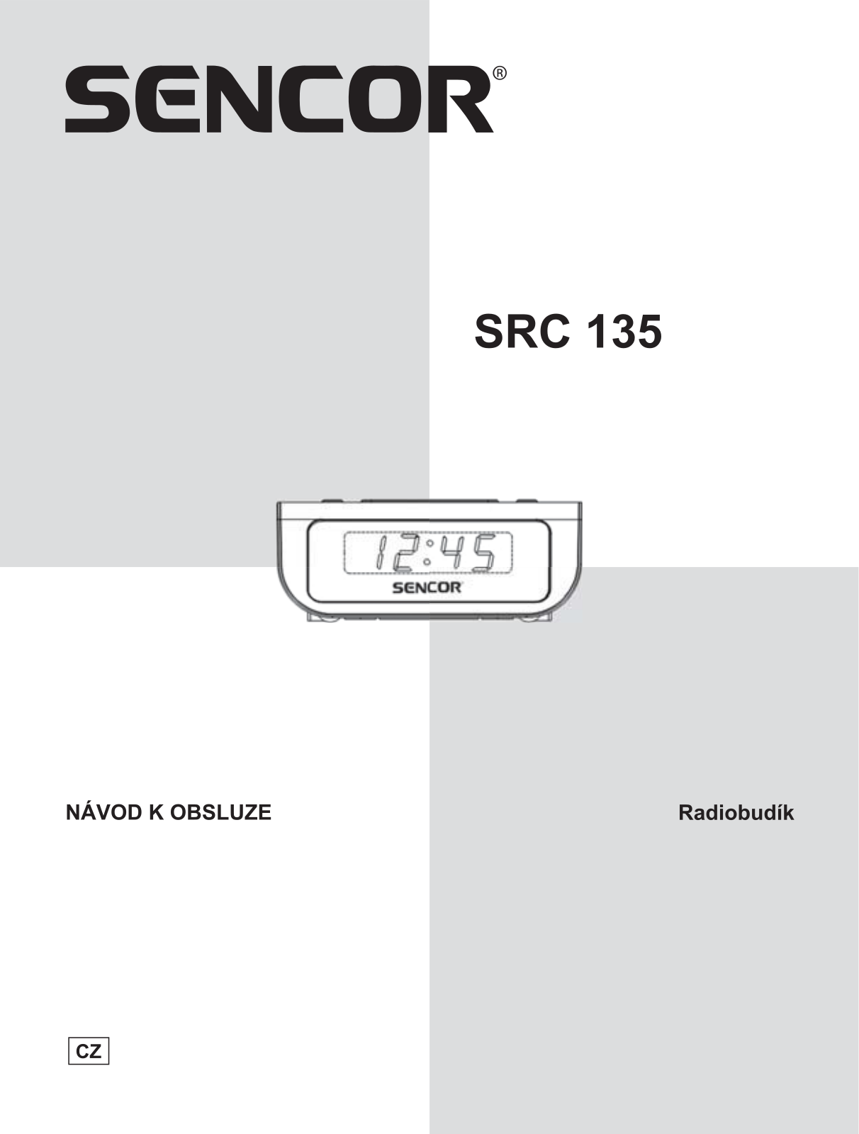 Sencor SRC 135 User Manual