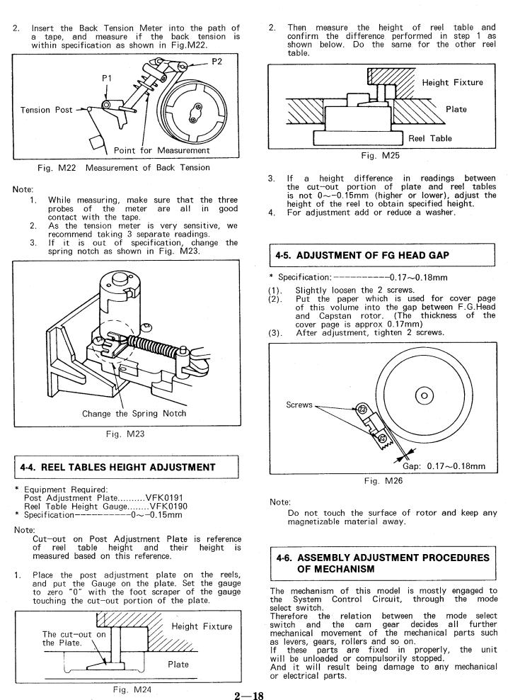Panasonic NV-M3000, NV-M3300, NV-M40 Service Manual